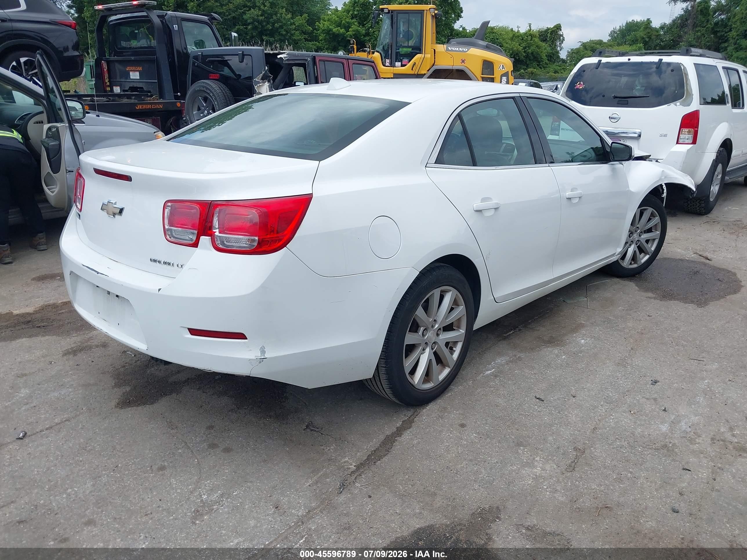 2013 Chevrolet Malibu 2lt White vin: 1G11E5SA3DU137496