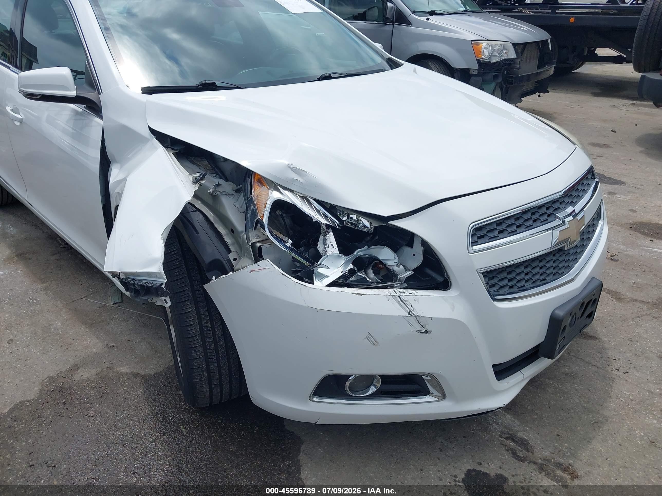 2013 Chevrolet Malibu 2lt White vin: 1G11E5SA3DU137496