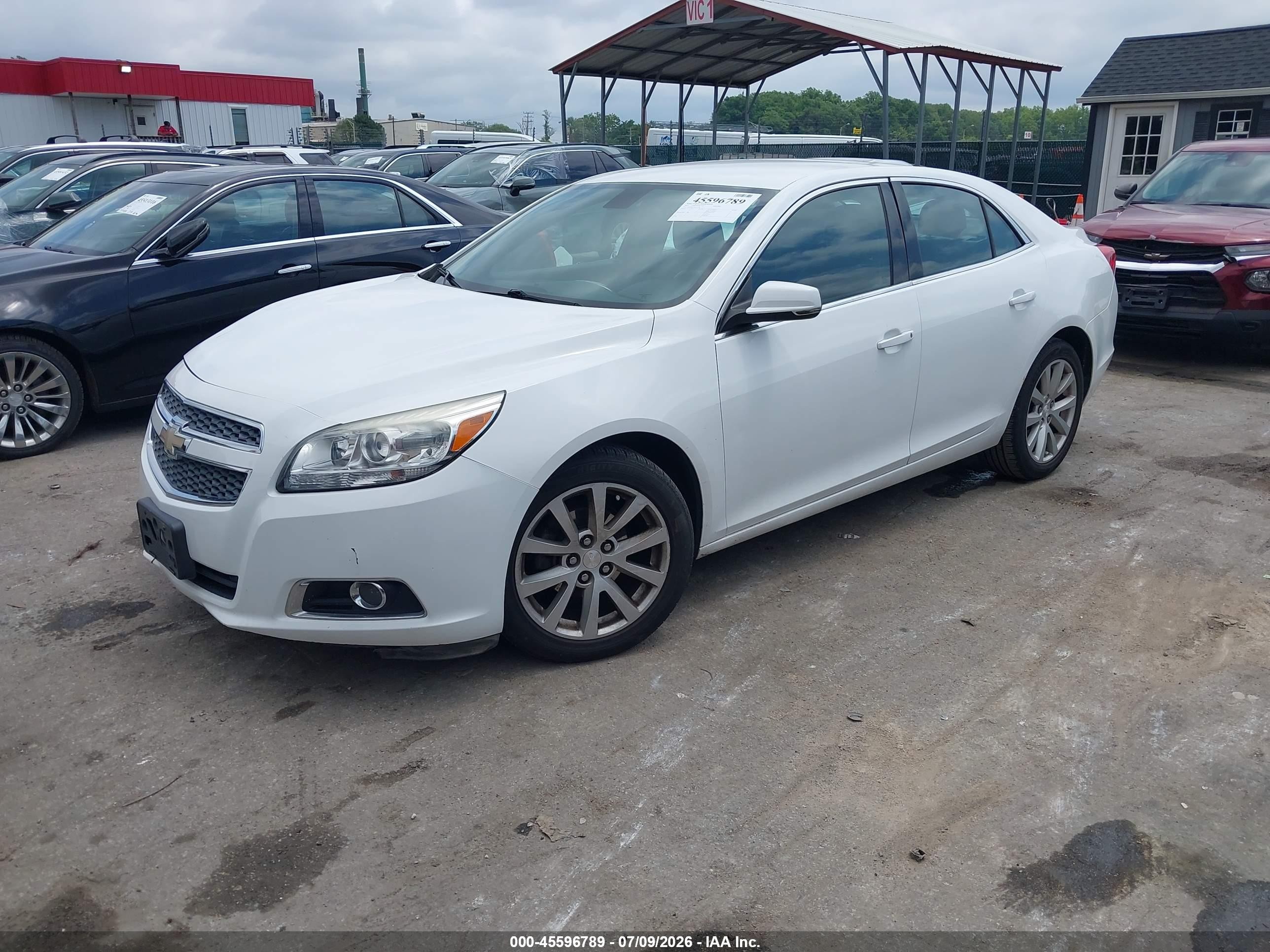 2013 Chevrolet Malibu 2lt White vin: 1G11E5SA3DU137496