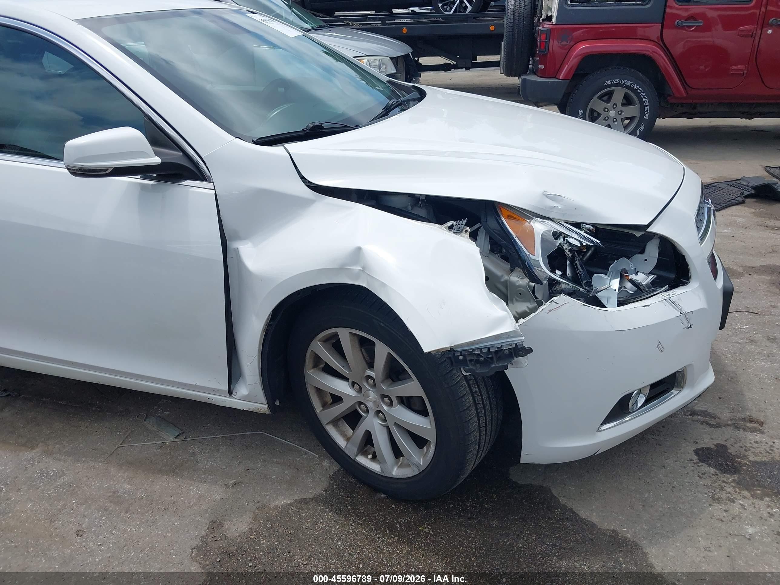 2013 Chevrolet Malibu 2lt White vin: 1G11E5SA3DU137496