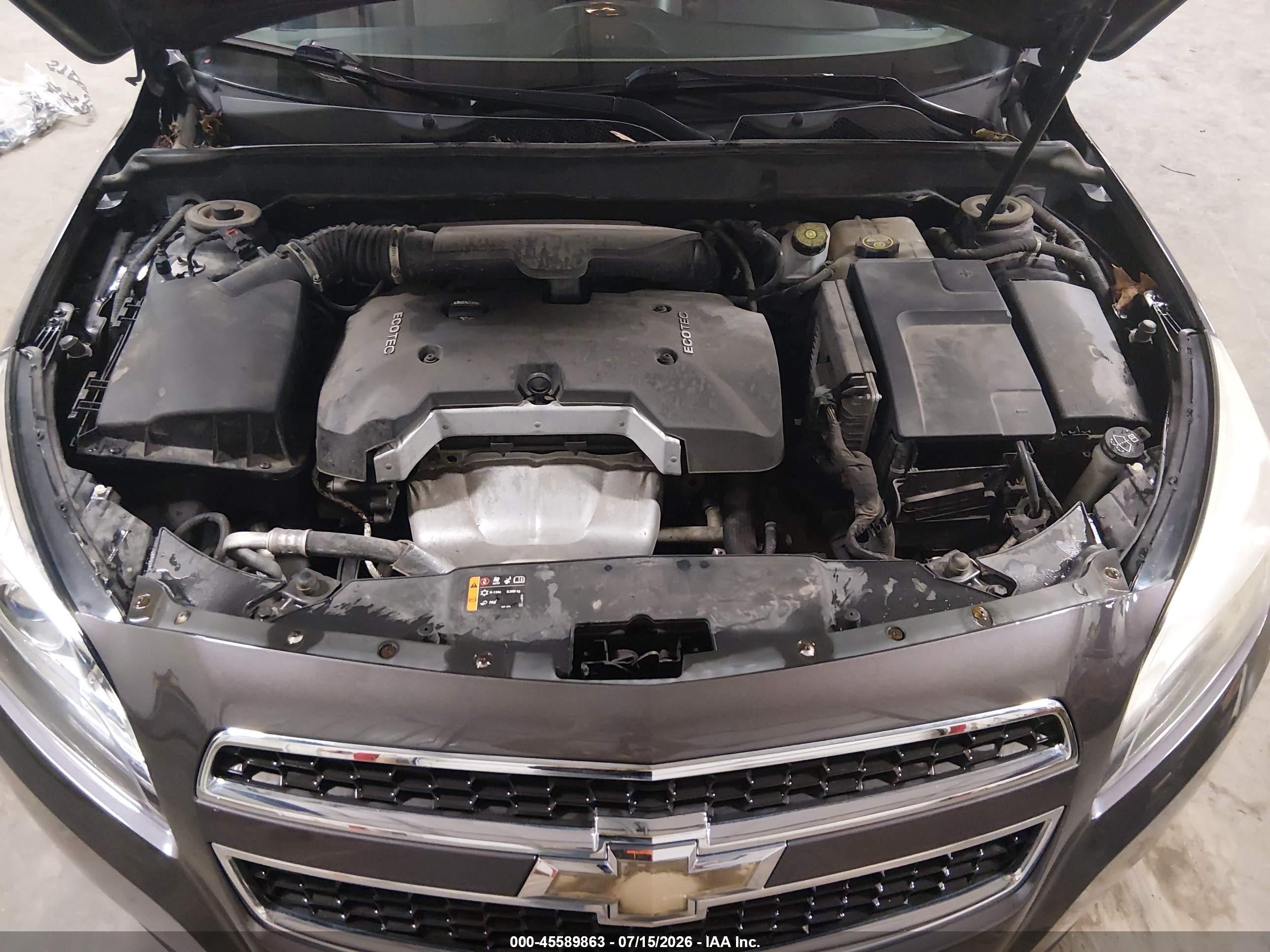 2013 Chevrolet Malibu 2lt Gray vin: 1G11E5SA4DF189725