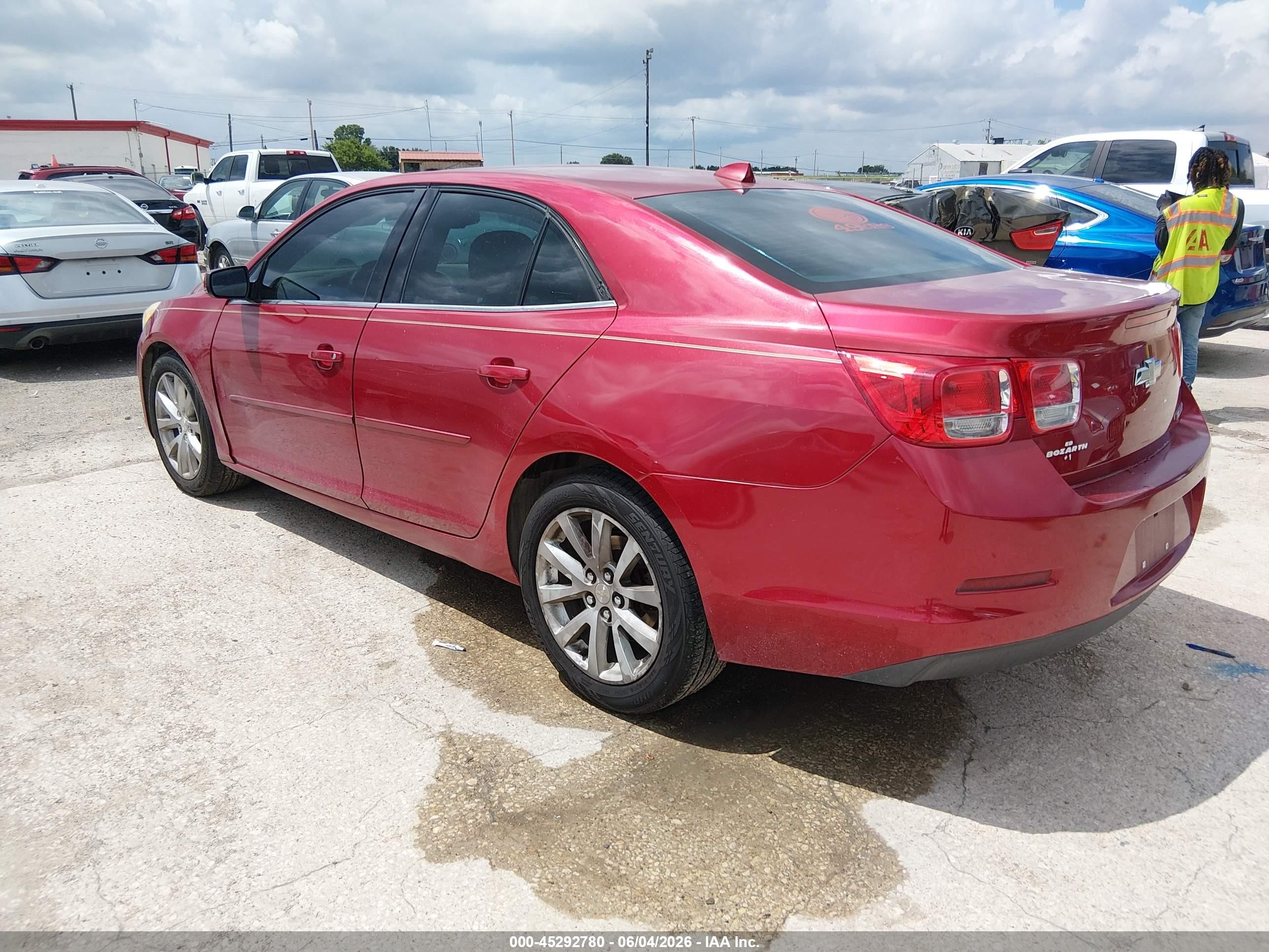 2013 Chevrolet Malibu 2lt Red vin: 1G11E5SA5DF216656