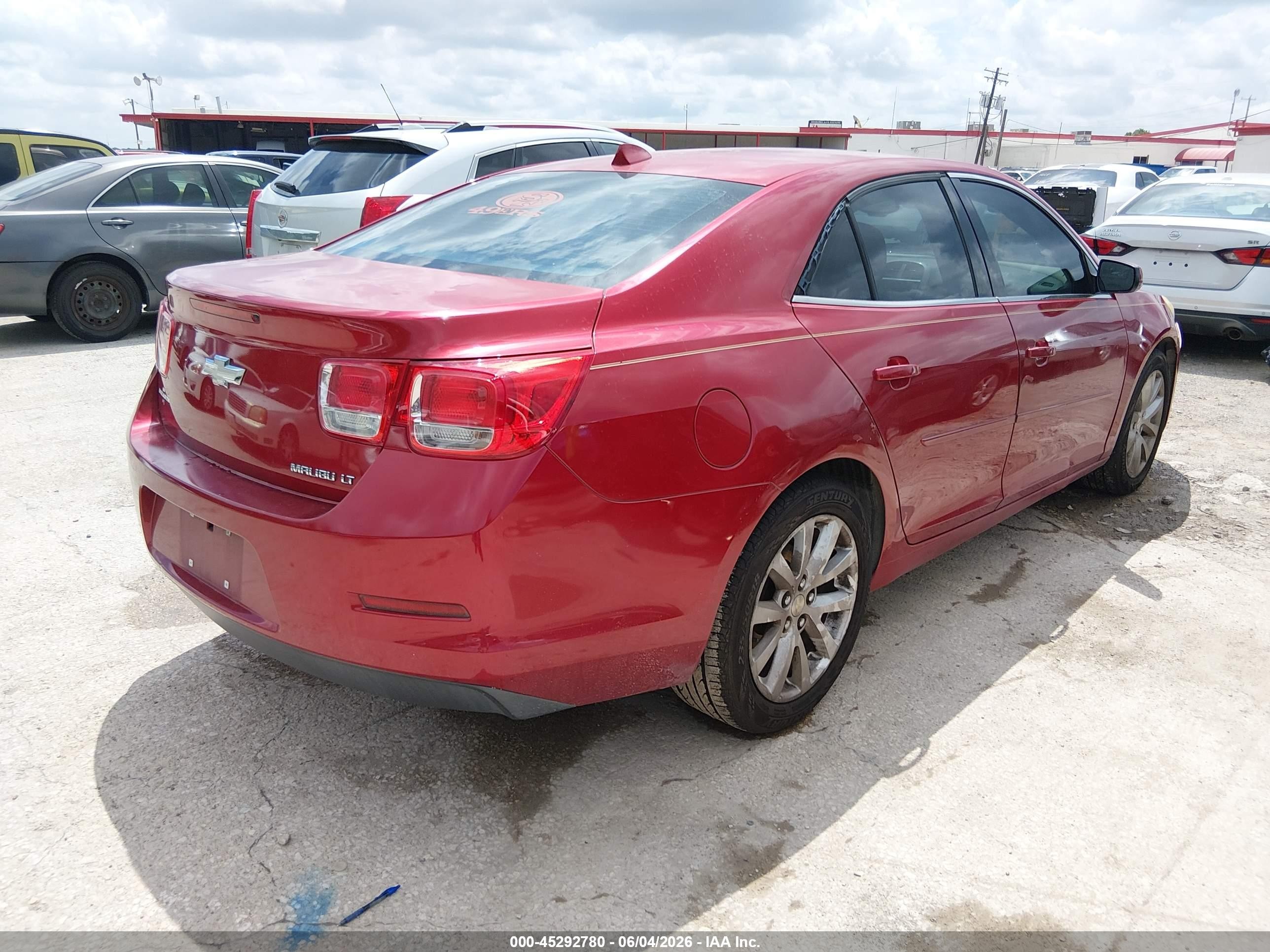 2013 Chevrolet Malibu 2lt Red vin: 1G11E5SA5DF216656