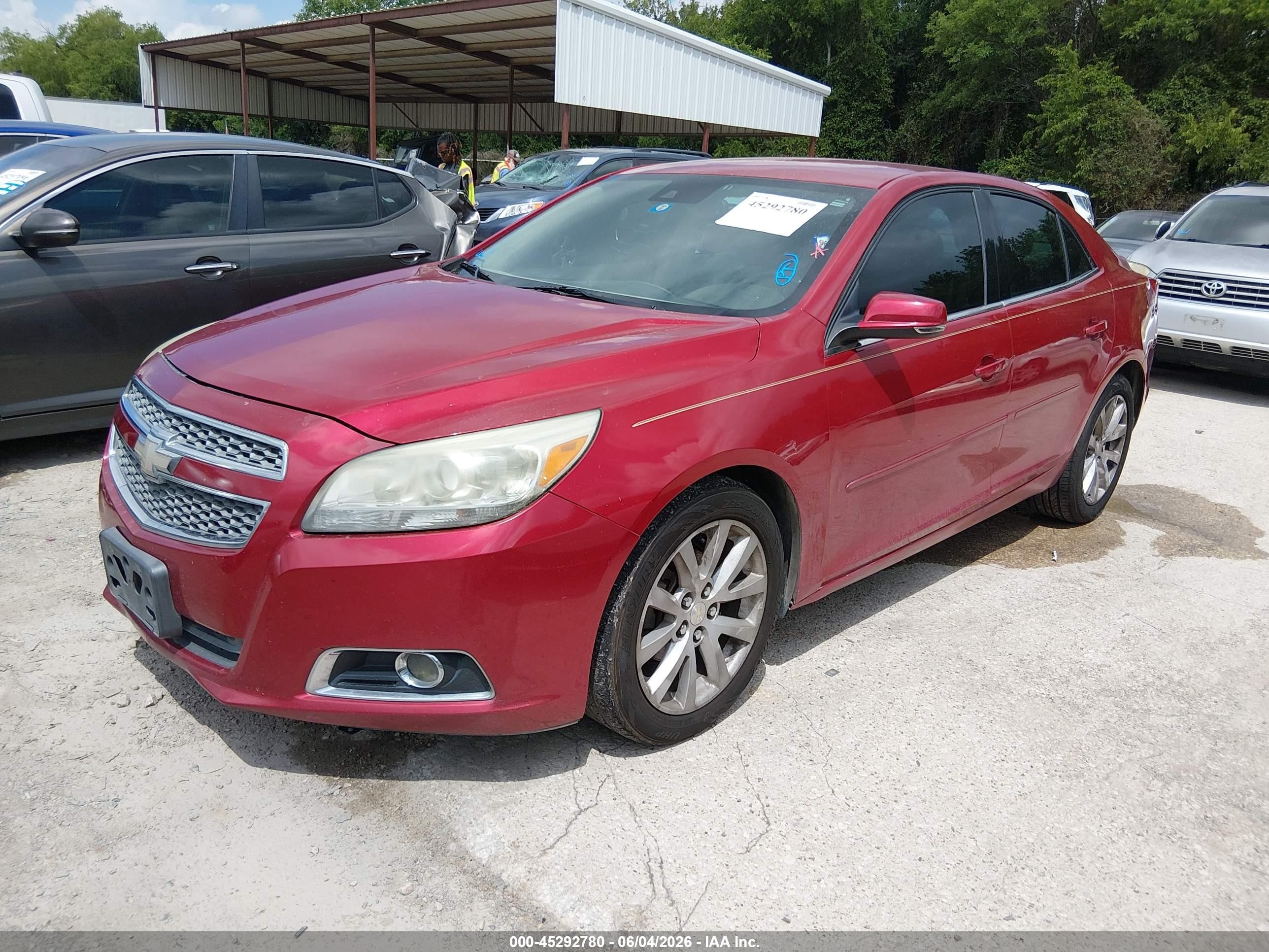 2013 Chevrolet Malibu 2lt Red vin: 1G11E5SA5DF216656