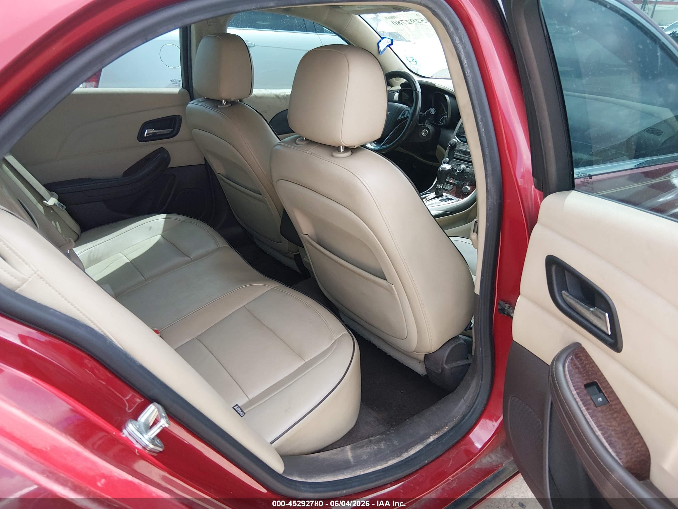 2013 Chevrolet Malibu 2lt Red vin: 1G11E5SA5DF216656