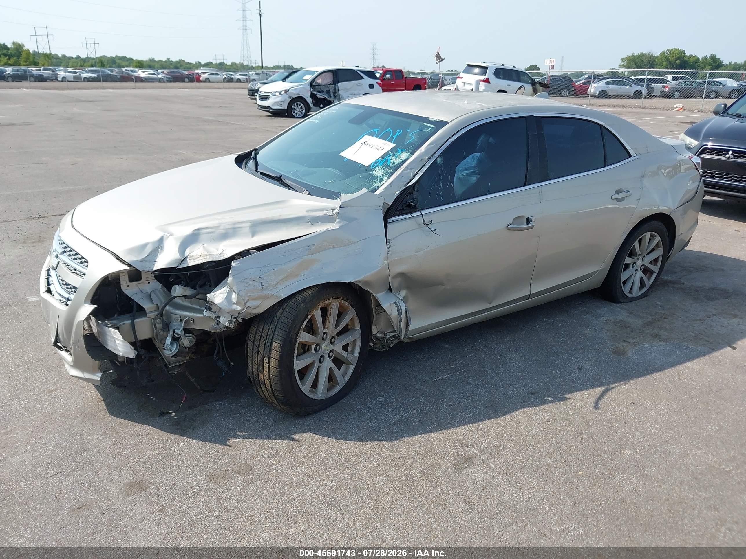 2013 Chevrolet Malibu 2lt Tan vin: 1G11E5SA5DF280700