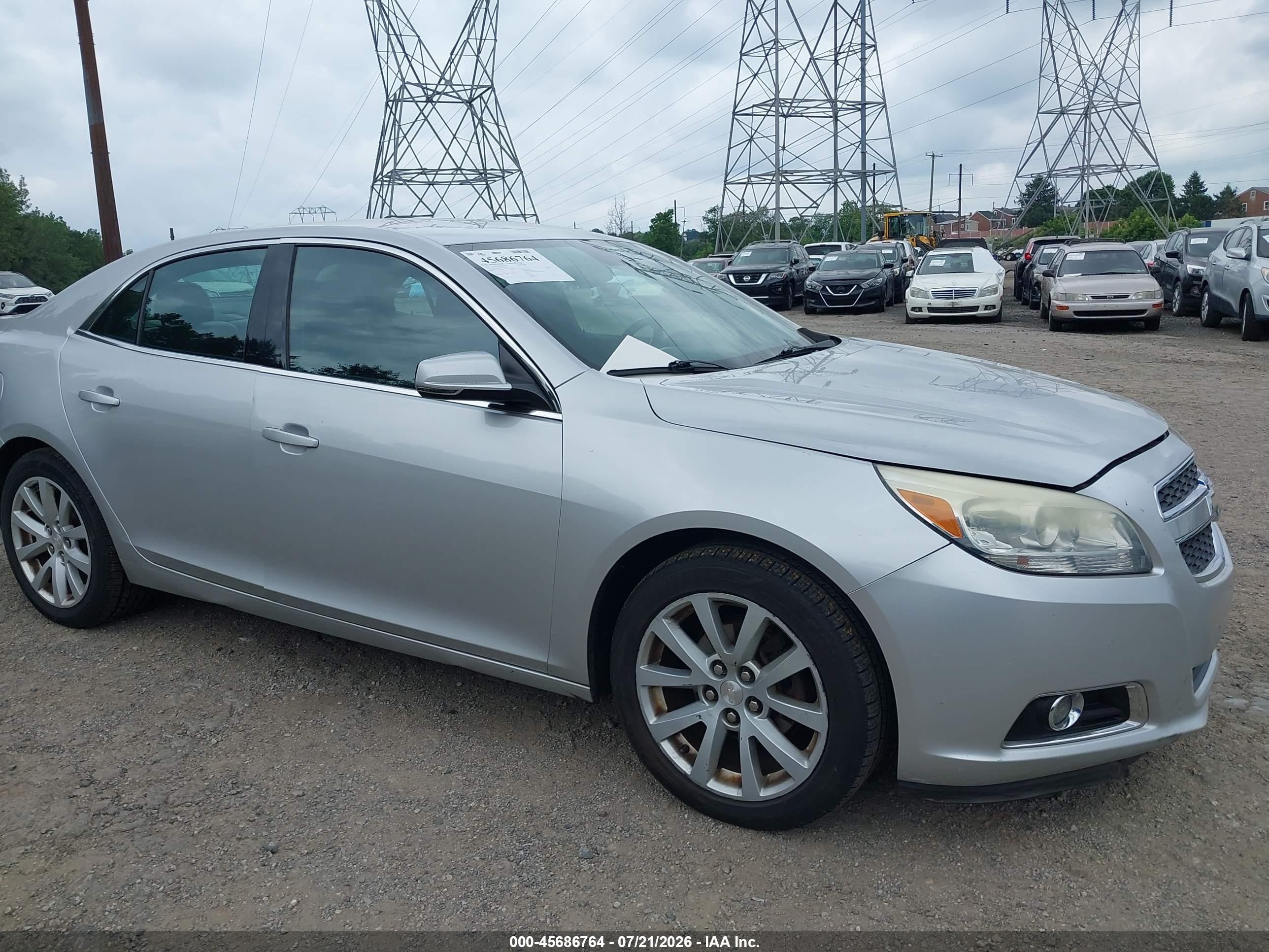 2013 Chevrolet Malibu 2lt Silver vin: 1G11E5SA5DF311671