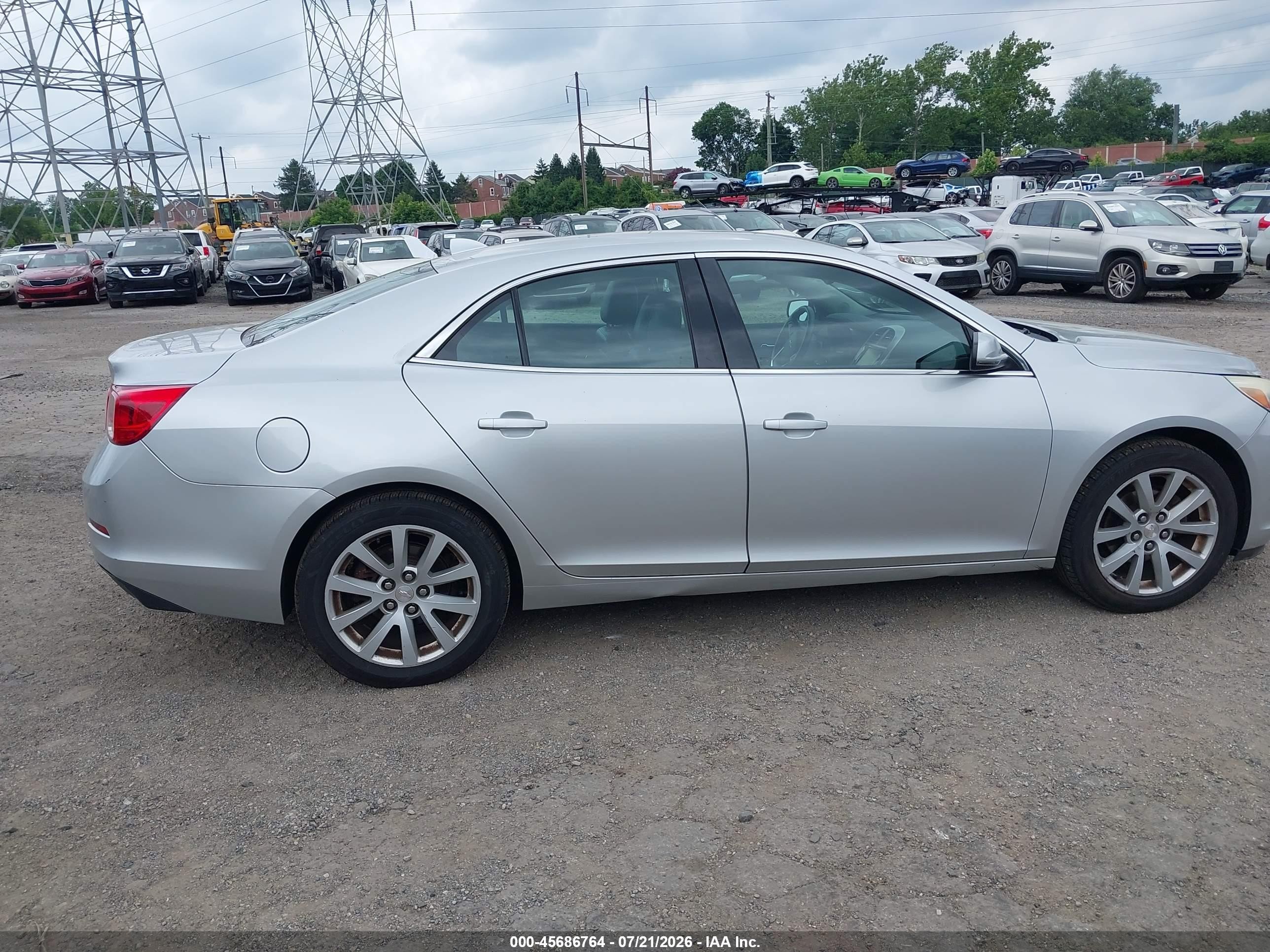 2013 Chevrolet Malibu 2lt Silver vin: 1G11E5SA5DF311671