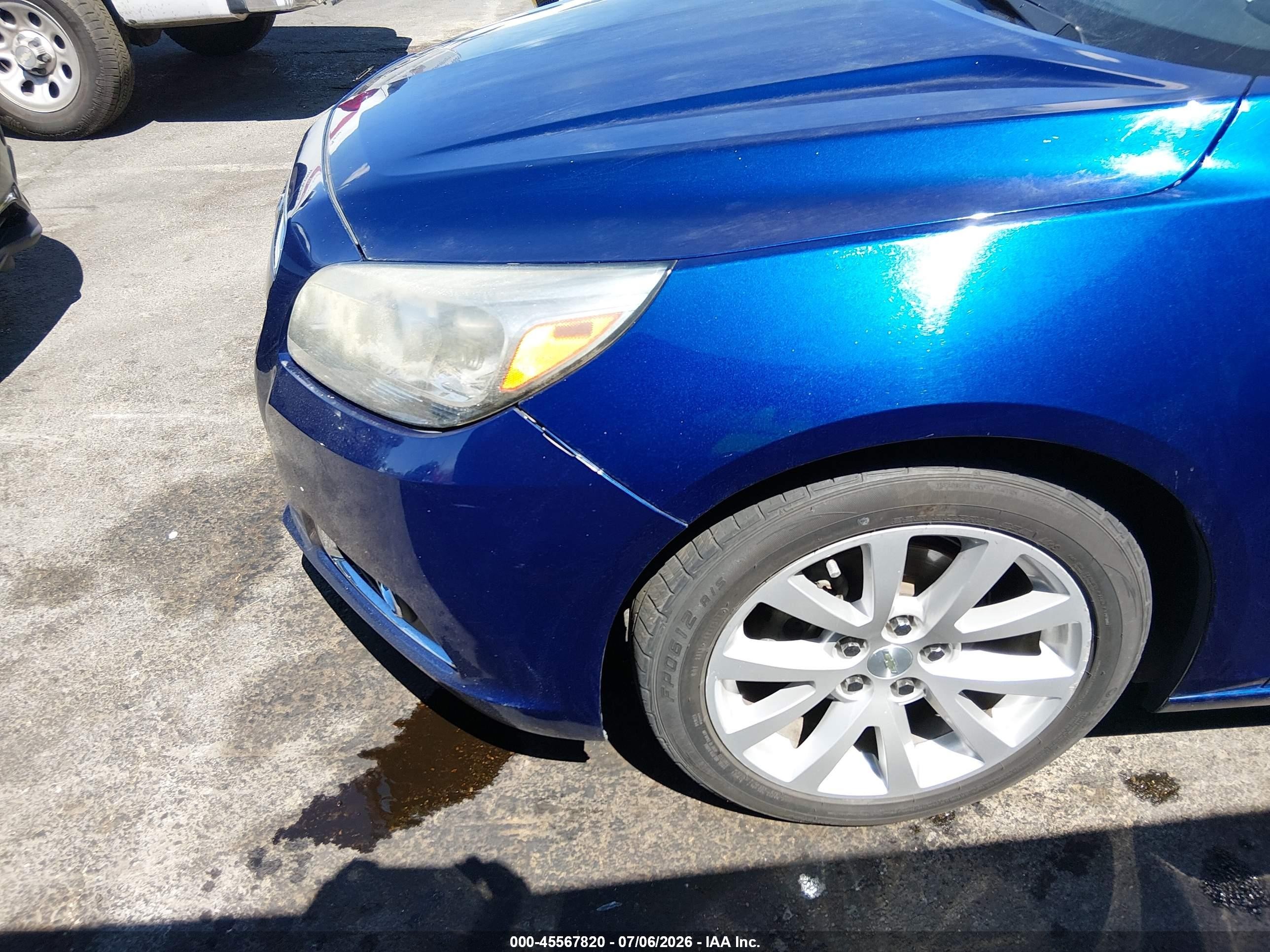2013 Chevrolet Malibu 2lt Blue vin: 1G11E5SA5DU134664