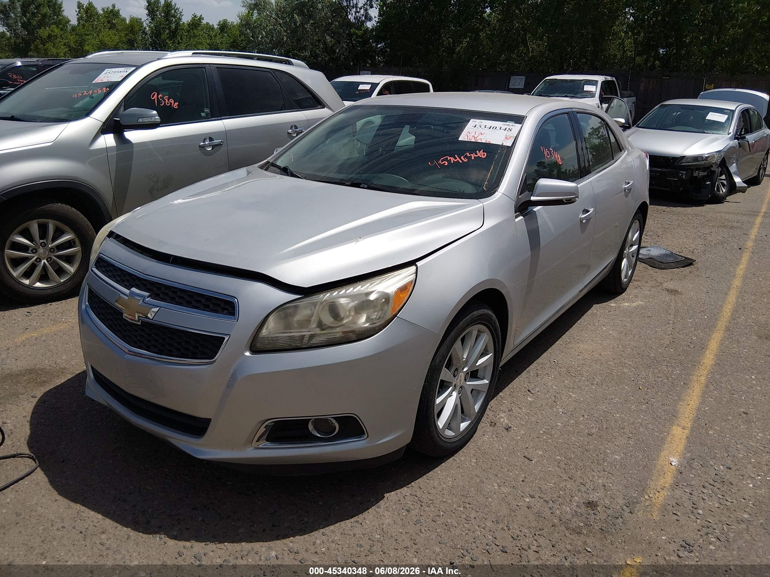 2013 Chevrolet Malibu 2lt Silver vin: 1G11E5SA6DF277630
