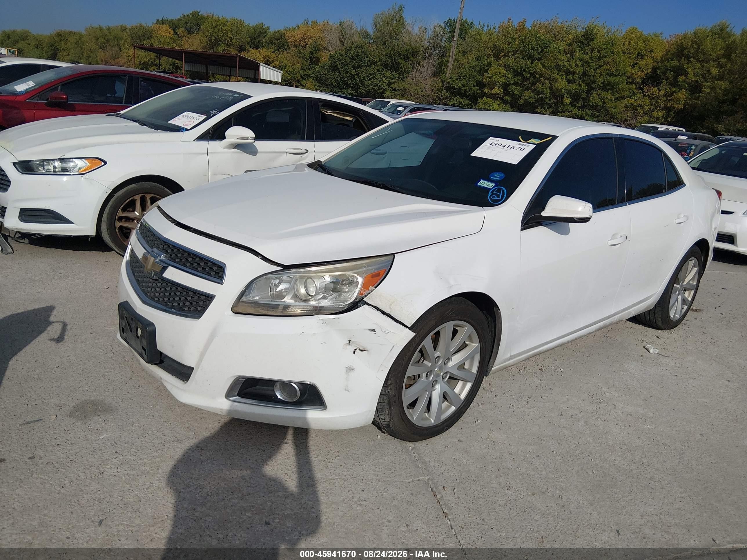 2013 Chevrolet Malibu 2lt Белый vin: 1G11E5SA6DF320766