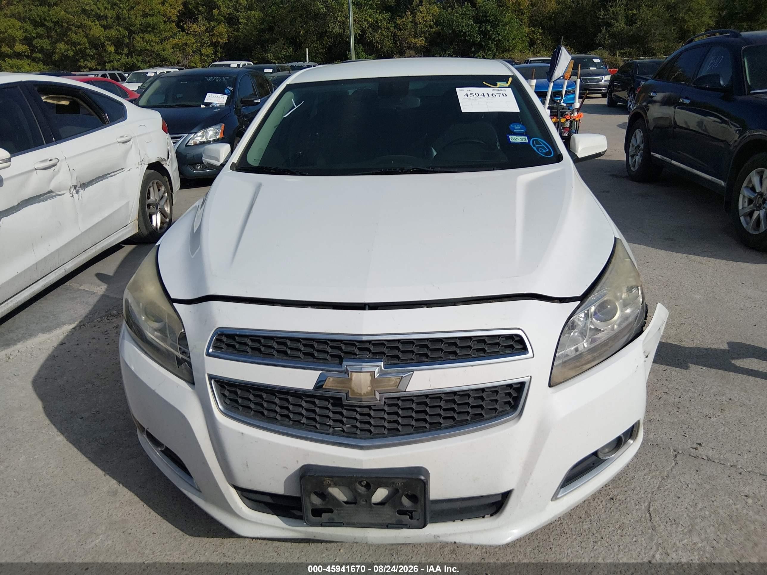 2013 Chevrolet Malibu 2lt Белый vin: 1G11E5SA6DF320766