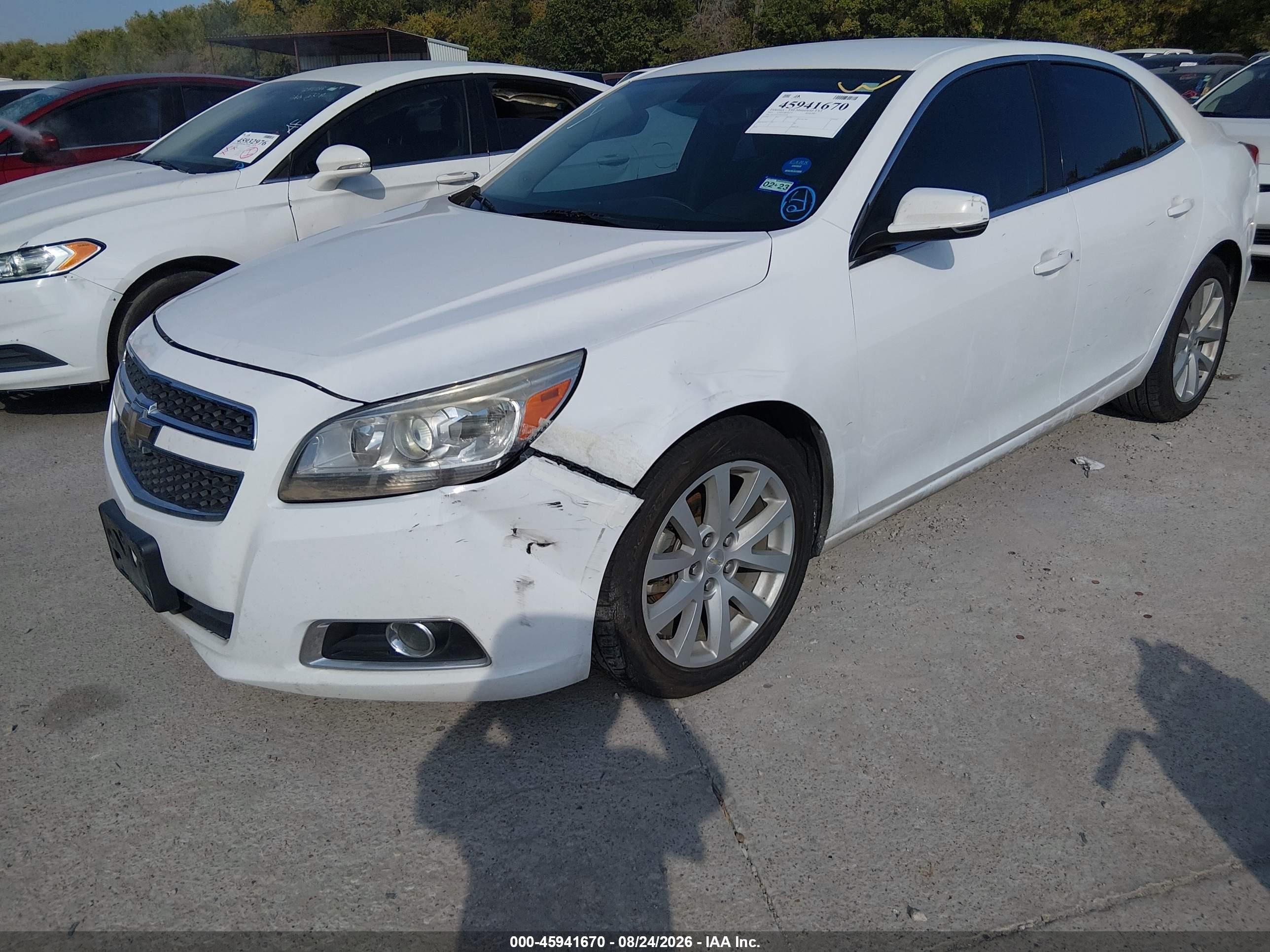 2013 Chevrolet Malibu 2lt Белый vin: 1G11E5SA6DF320766