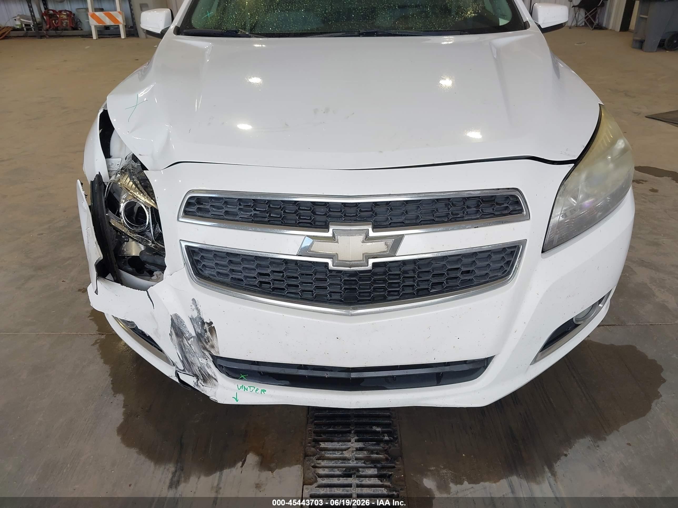 2013 Chevrolet Malibu 2lt Белый vin: 1G11E5SA6DF328091