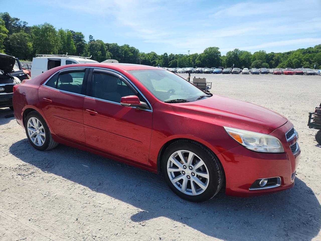 2013 Chevrolet Malibu 2lt Red vin: 1G11E5SA7DF145590