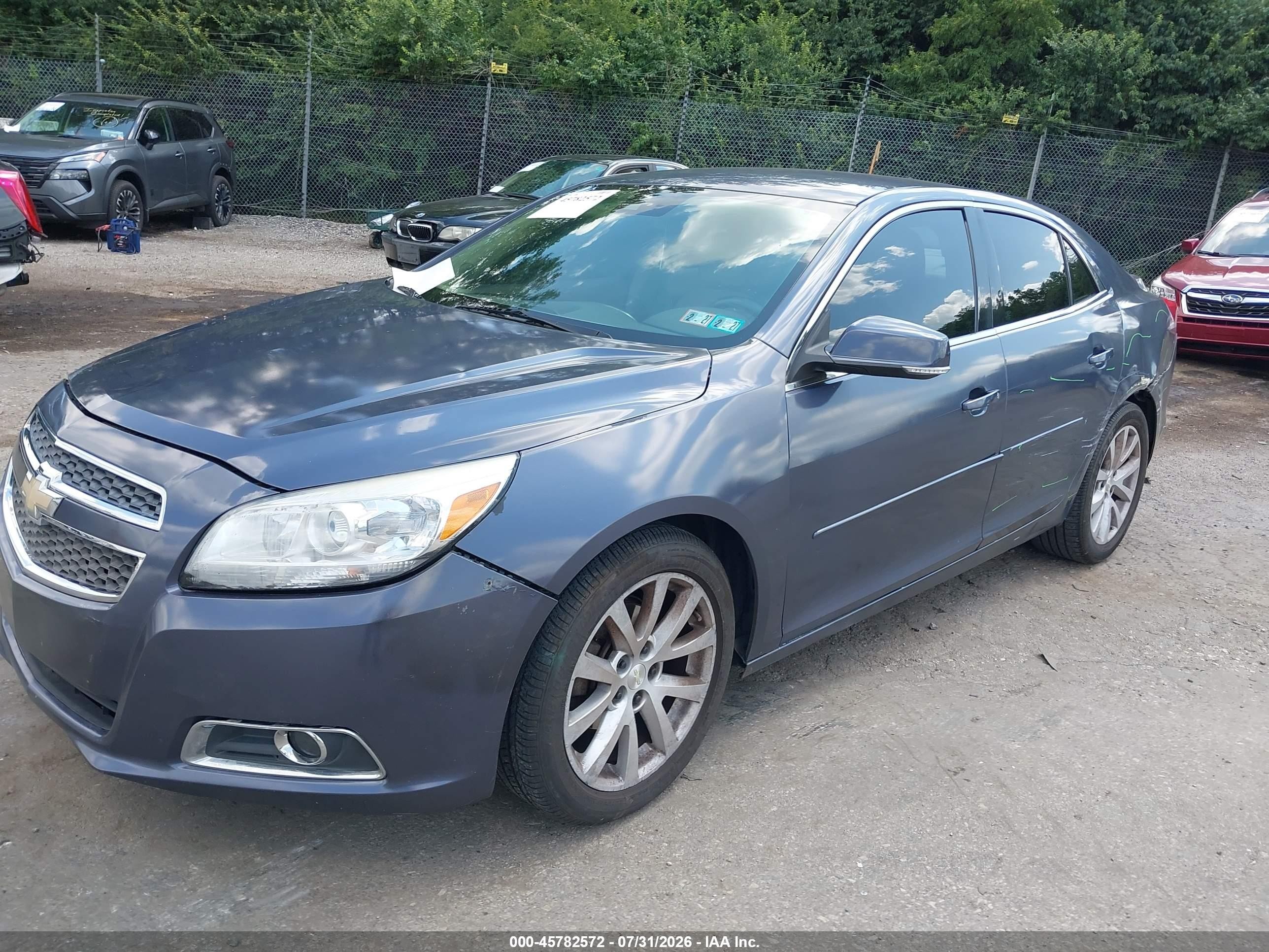 2013 Chevrolet Malibu 2lt Gray vin: 1G11E5SA7DF193395