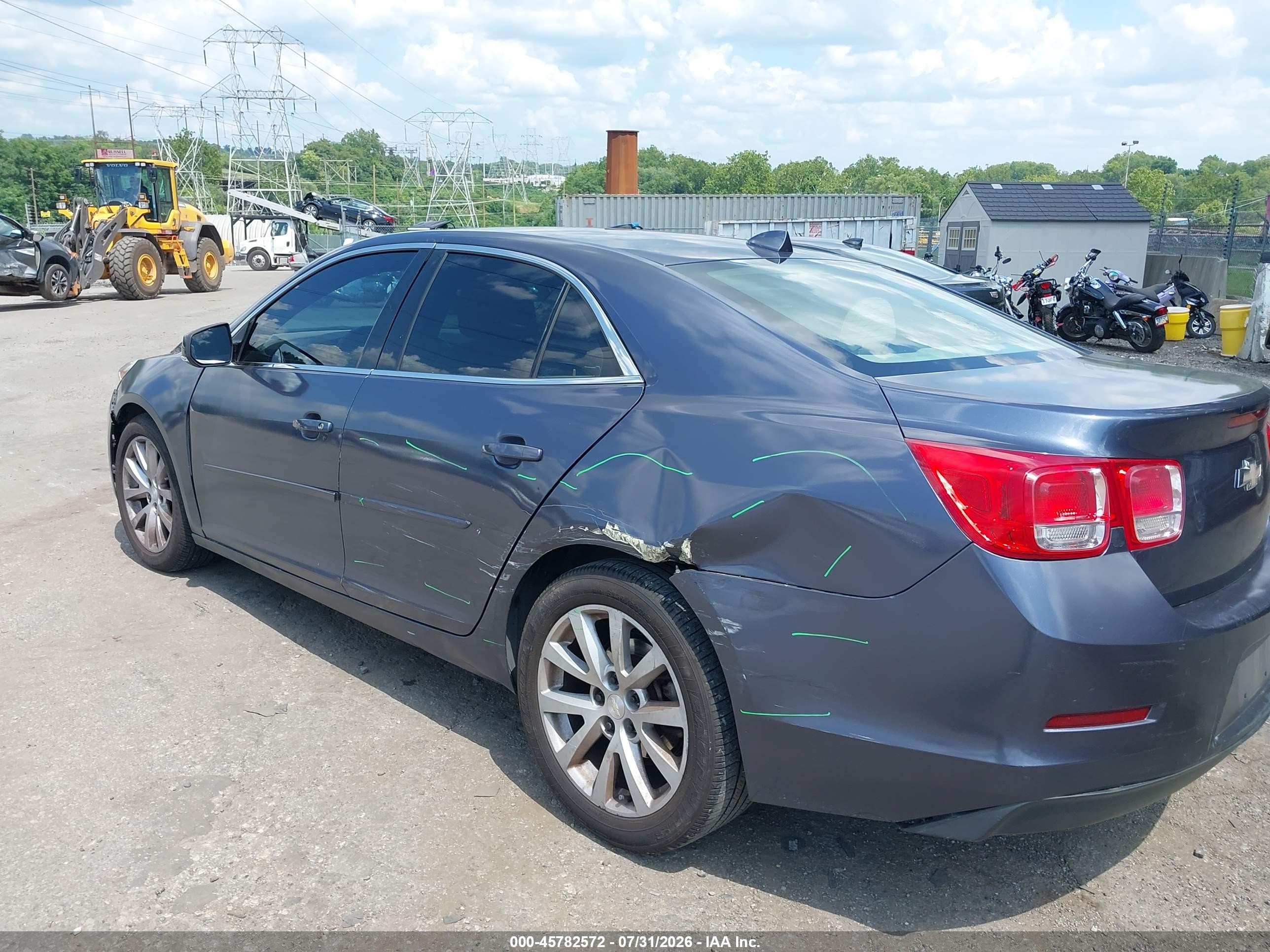 2013 Chevrolet Malibu 2lt Gray vin: 1G11E5SA7DF193395