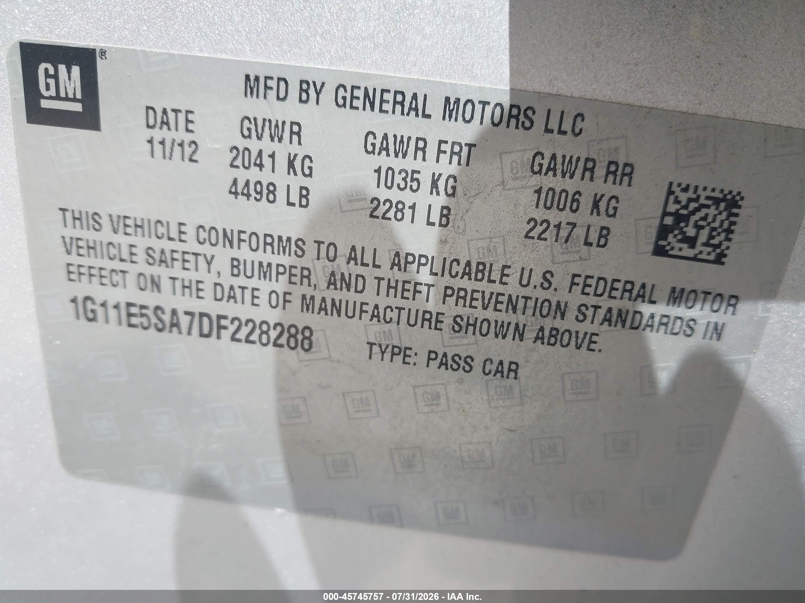 2013 Chevrolet Malibu 2lt Silver vin: 1G11E5SA7DF228288