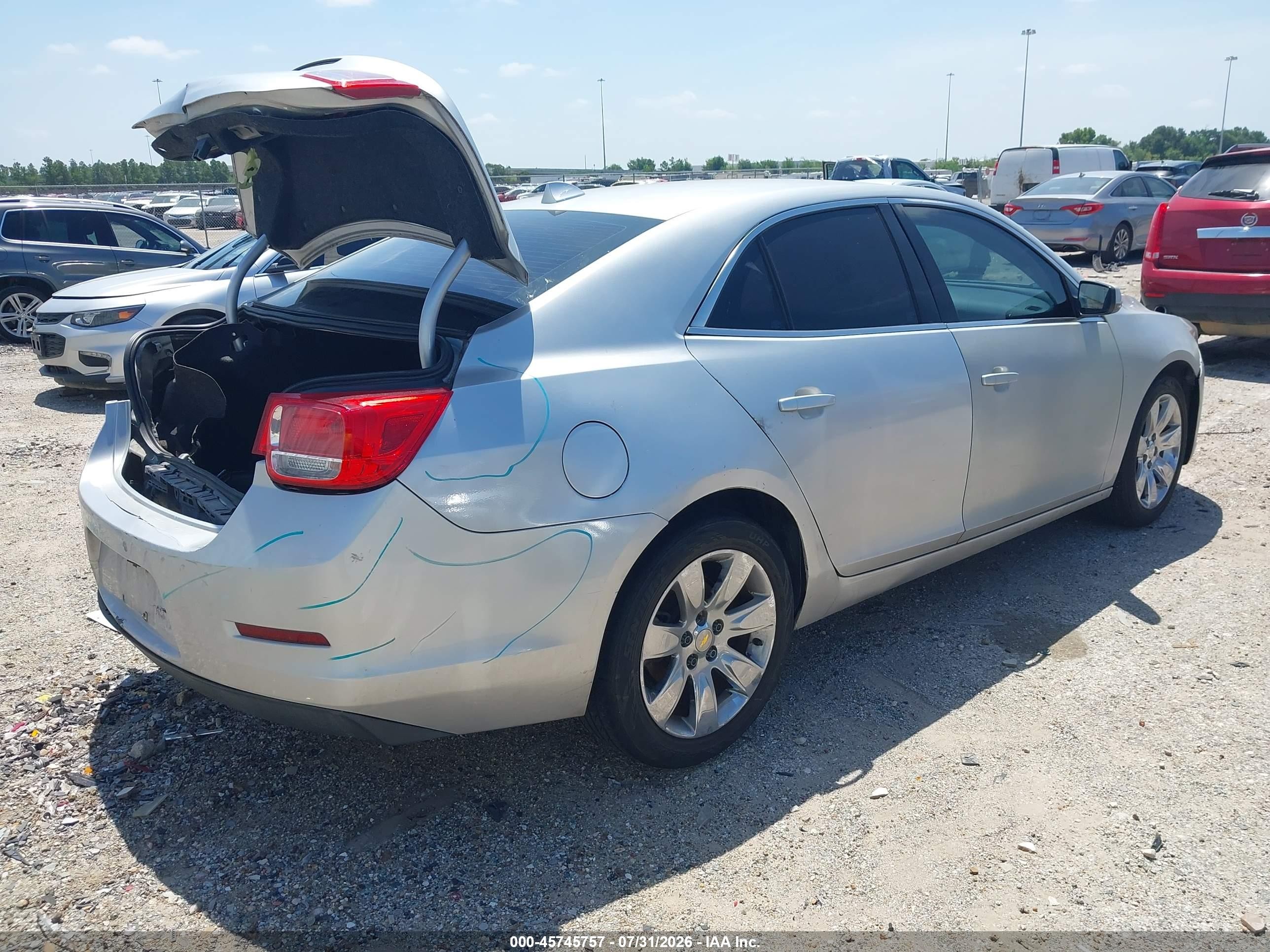2013 Chevrolet Malibu 2lt Silver vin: 1G11E5SA7DF228288