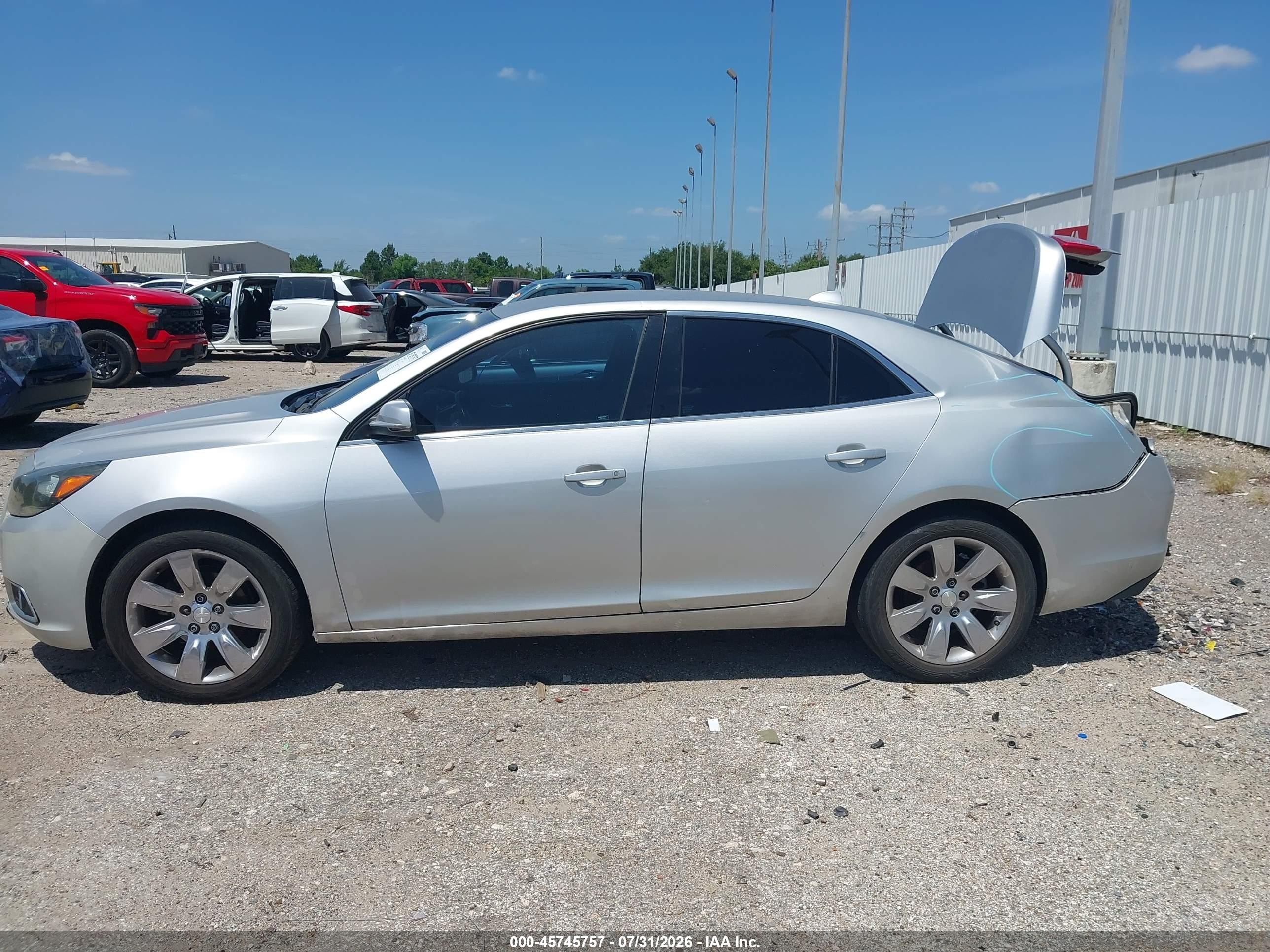 2013 Chevrolet Malibu 2lt Silver vin: 1G11E5SA7DF228288