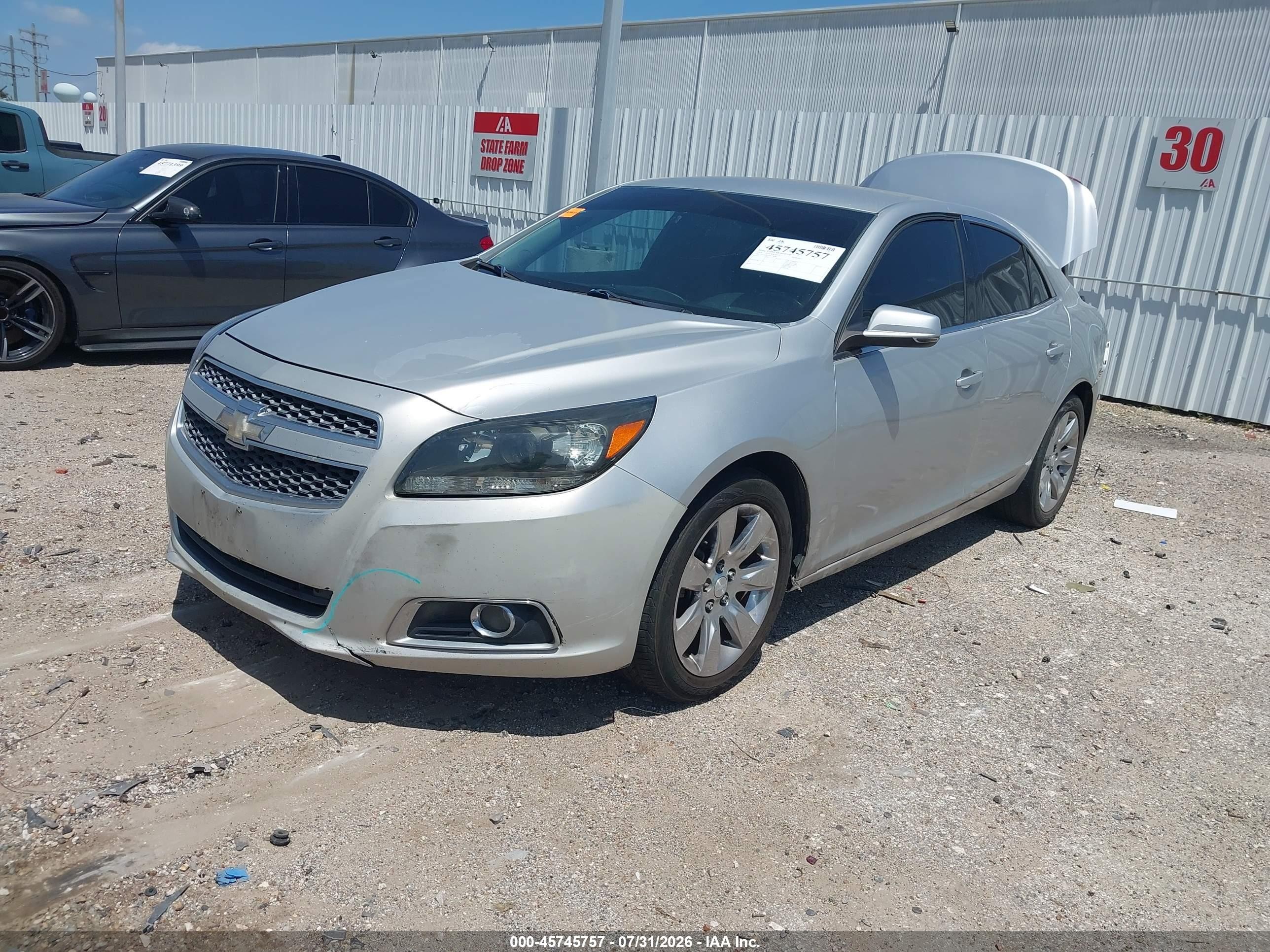 2013 Chevrolet Malibu 2lt Silver vin: 1G11E5SA7DF228288