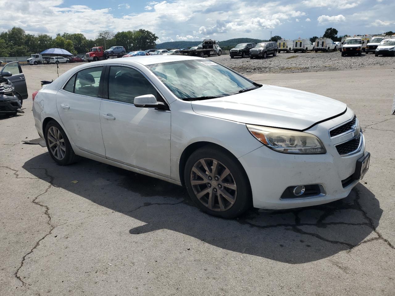 2013 Chevrolet Malibu 2lt White vin: 1G11E5SA8DF272266