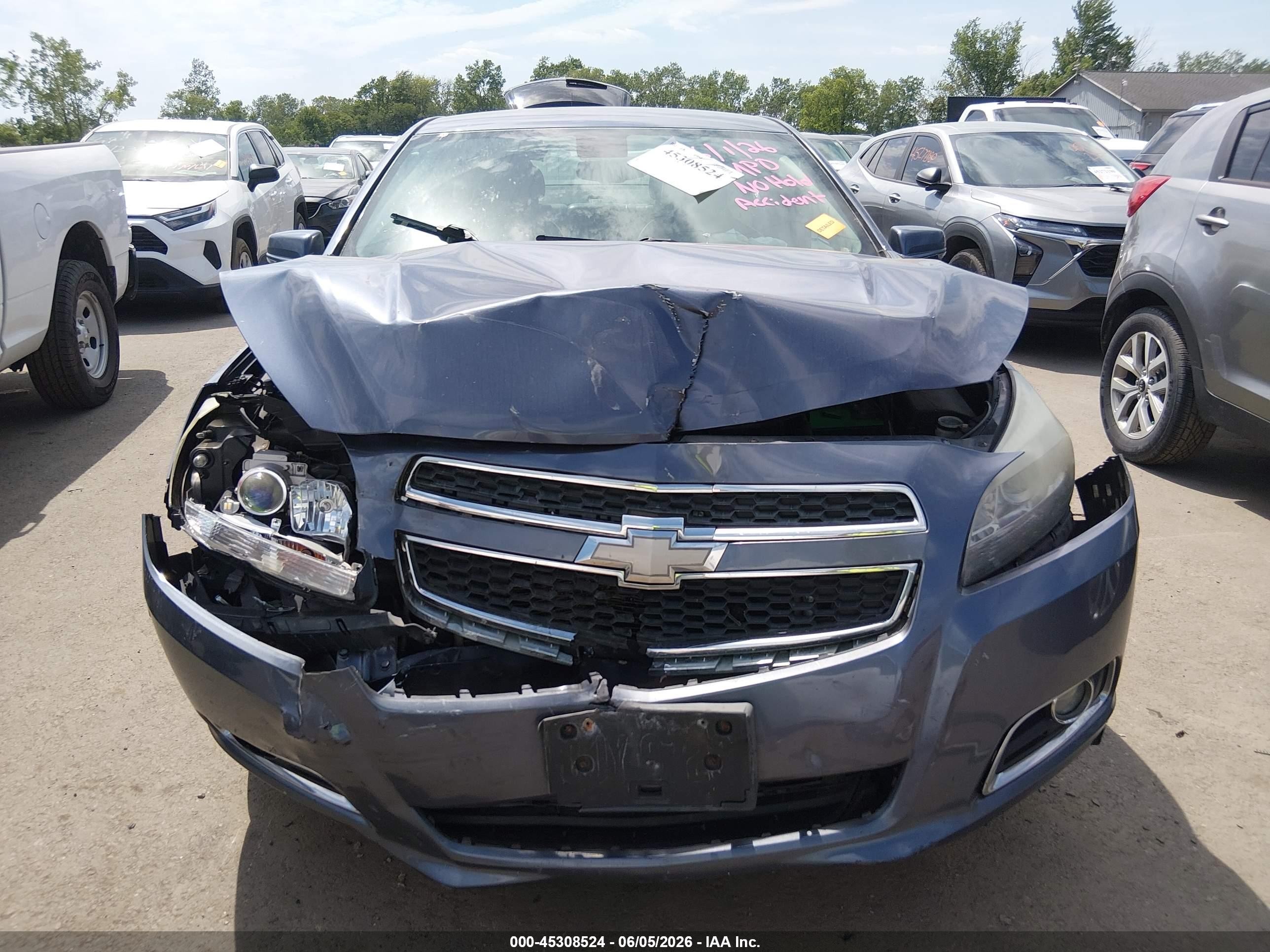 2013 Chevrolet Malibu 2lt Gray vin: 1G11E5SA8DF274485