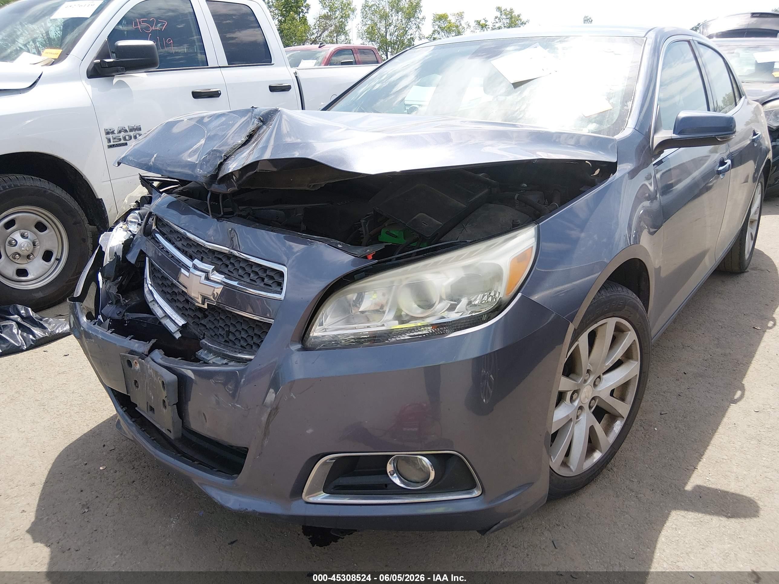 2013 Chevrolet Malibu 2lt Gray vin: 1G11E5SA8DF274485