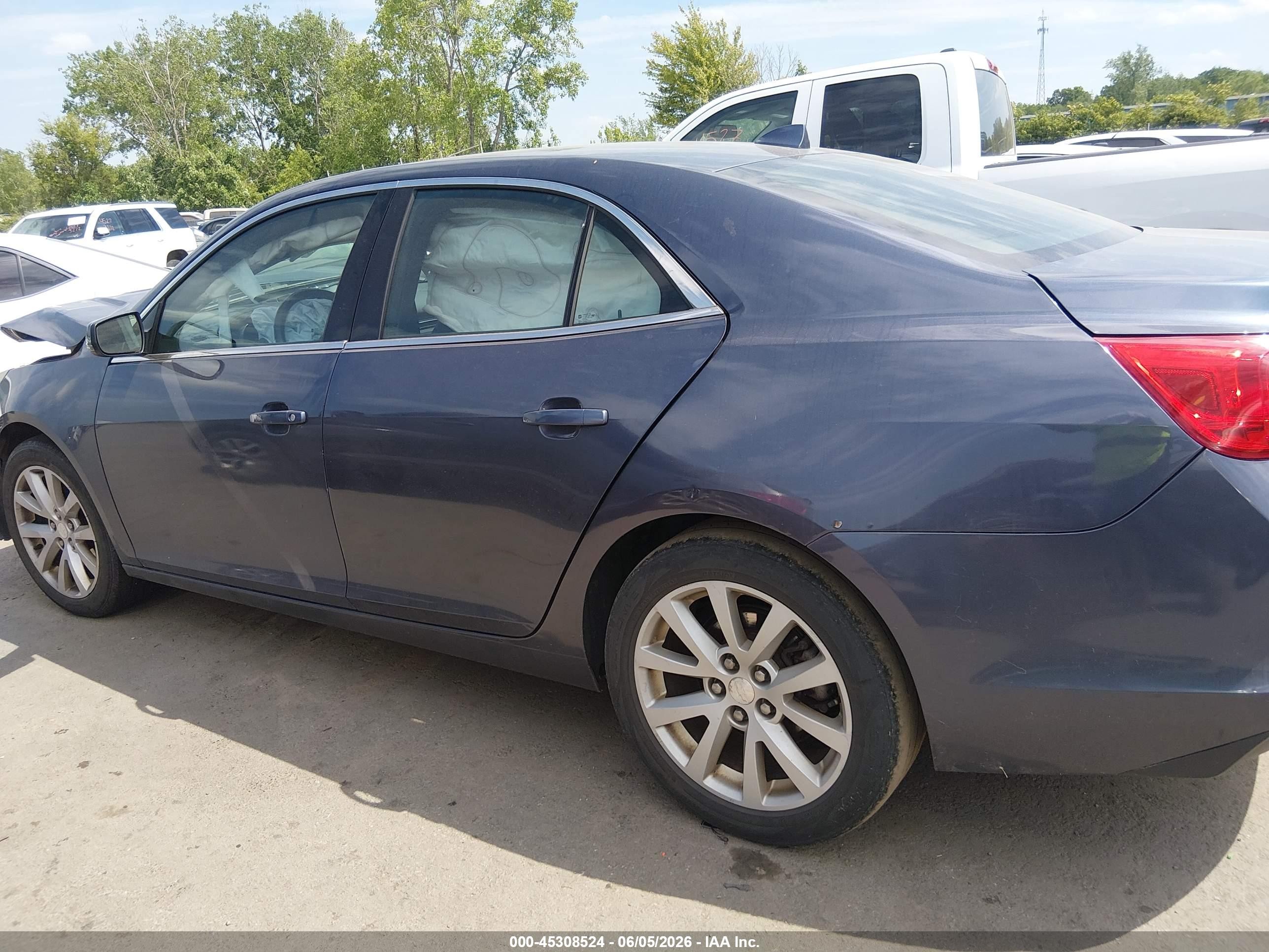 2013 Chevrolet Malibu 2lt Gray vin: 1G11E5SA8DF274485
