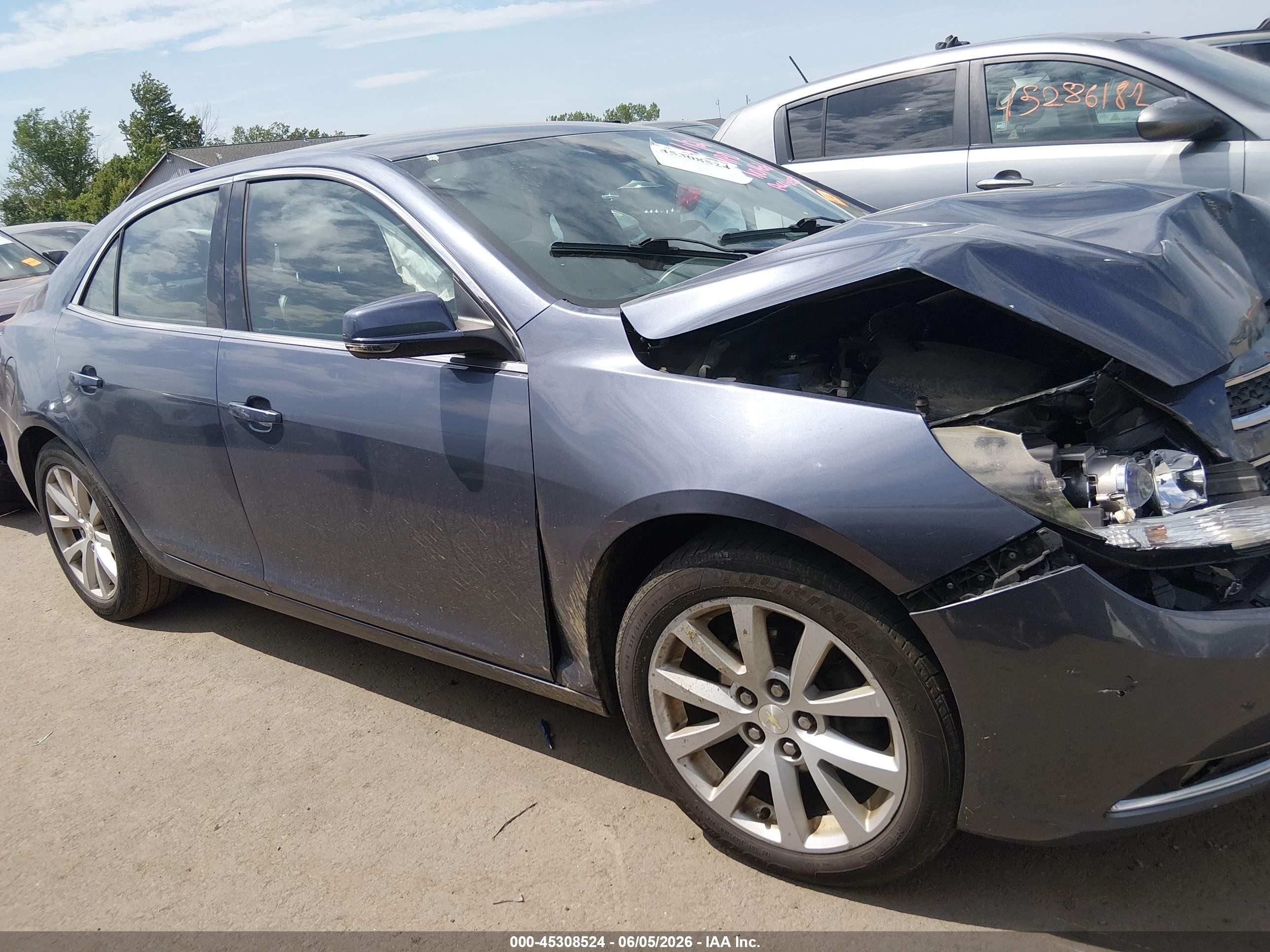 2013 Chevrolet Malibu 2lt Gray vin: 1G11E5SA8DF274485