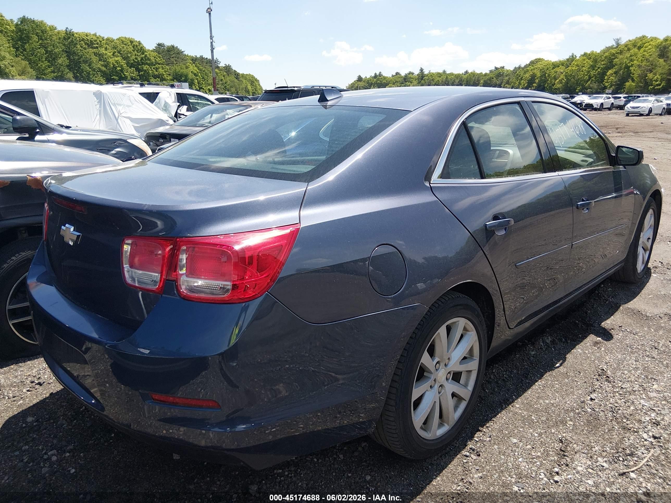 2013 Chevrolet Malibu 2lt Blue vin: 1G11E5SA8DF337259