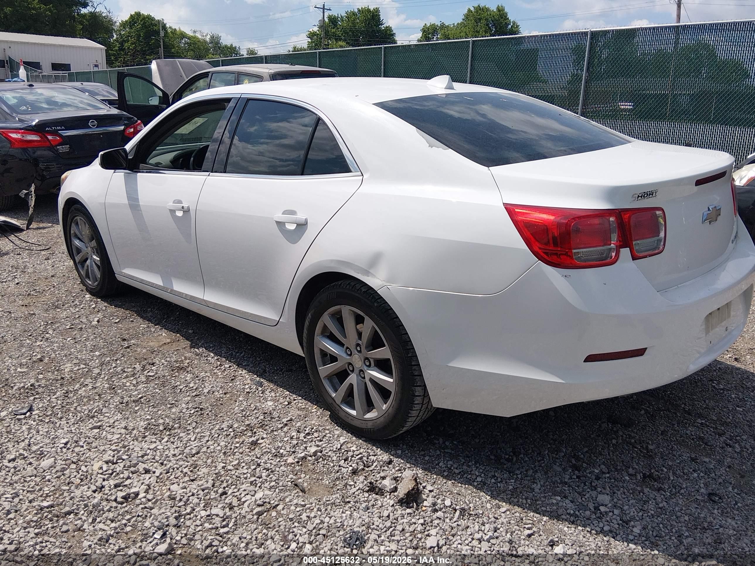 2013 Chevrolet Malibu 2lt White vin: 1G11E5SA9DF265925