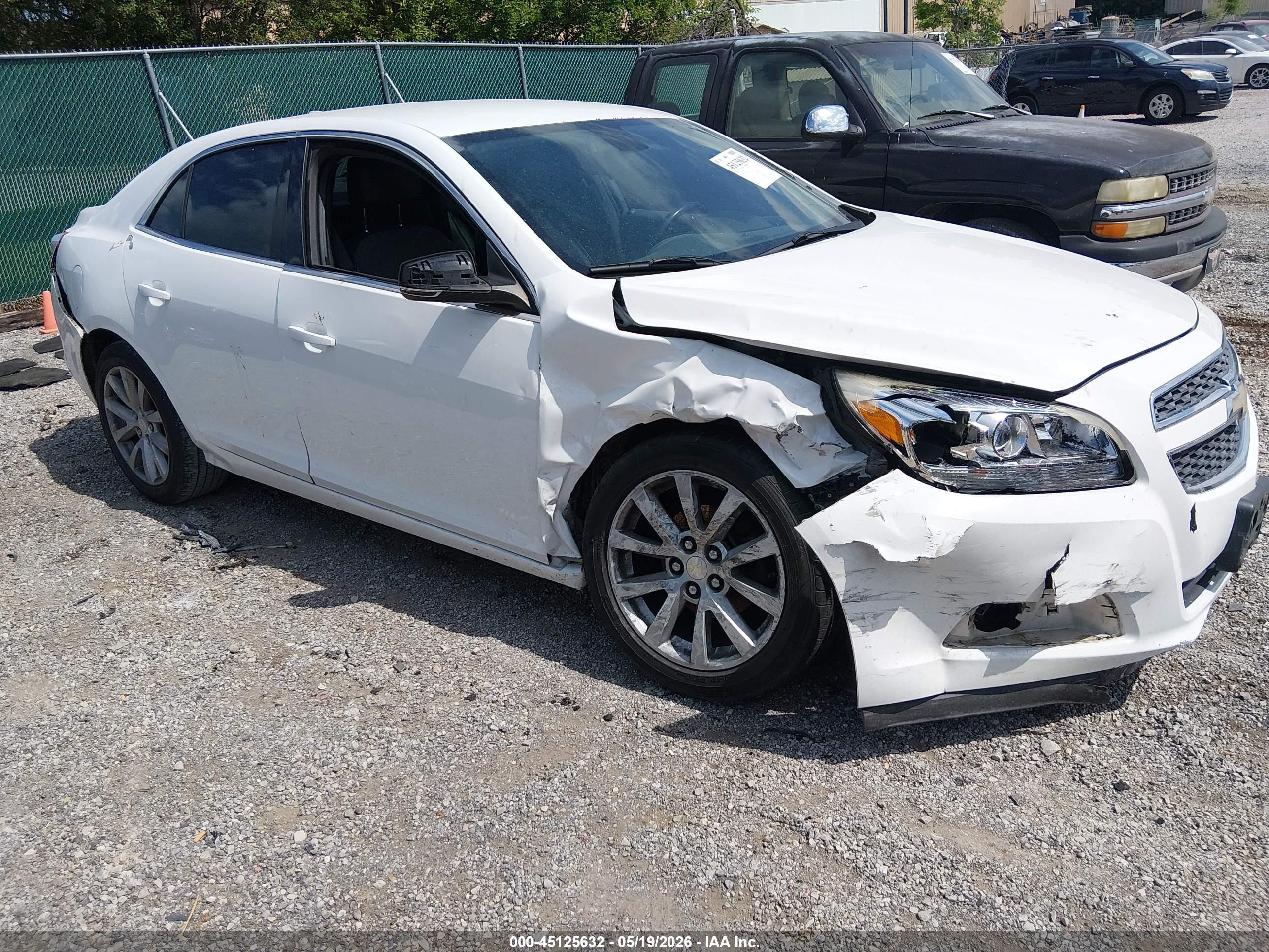 2013 Chevrolet Malibu 2lt White vin: 1G11E5SA9DF265925