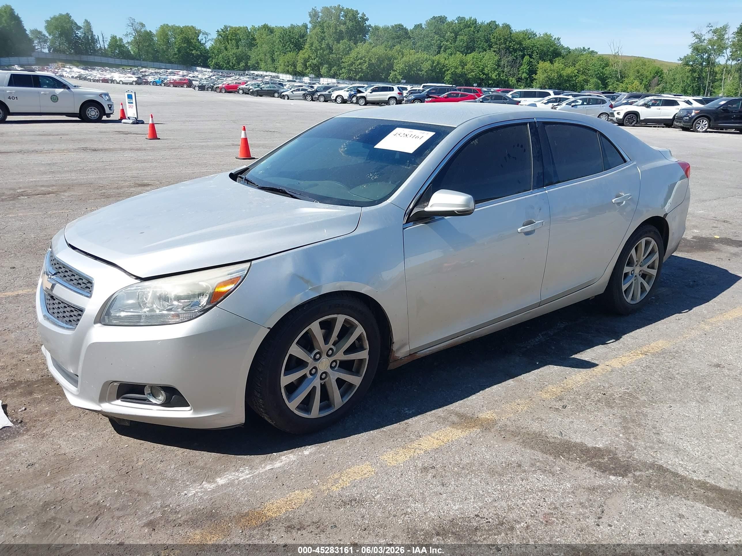 2013 Chevrolet Malibu 2lt Silver vin: 1G11E5SA9DF310071