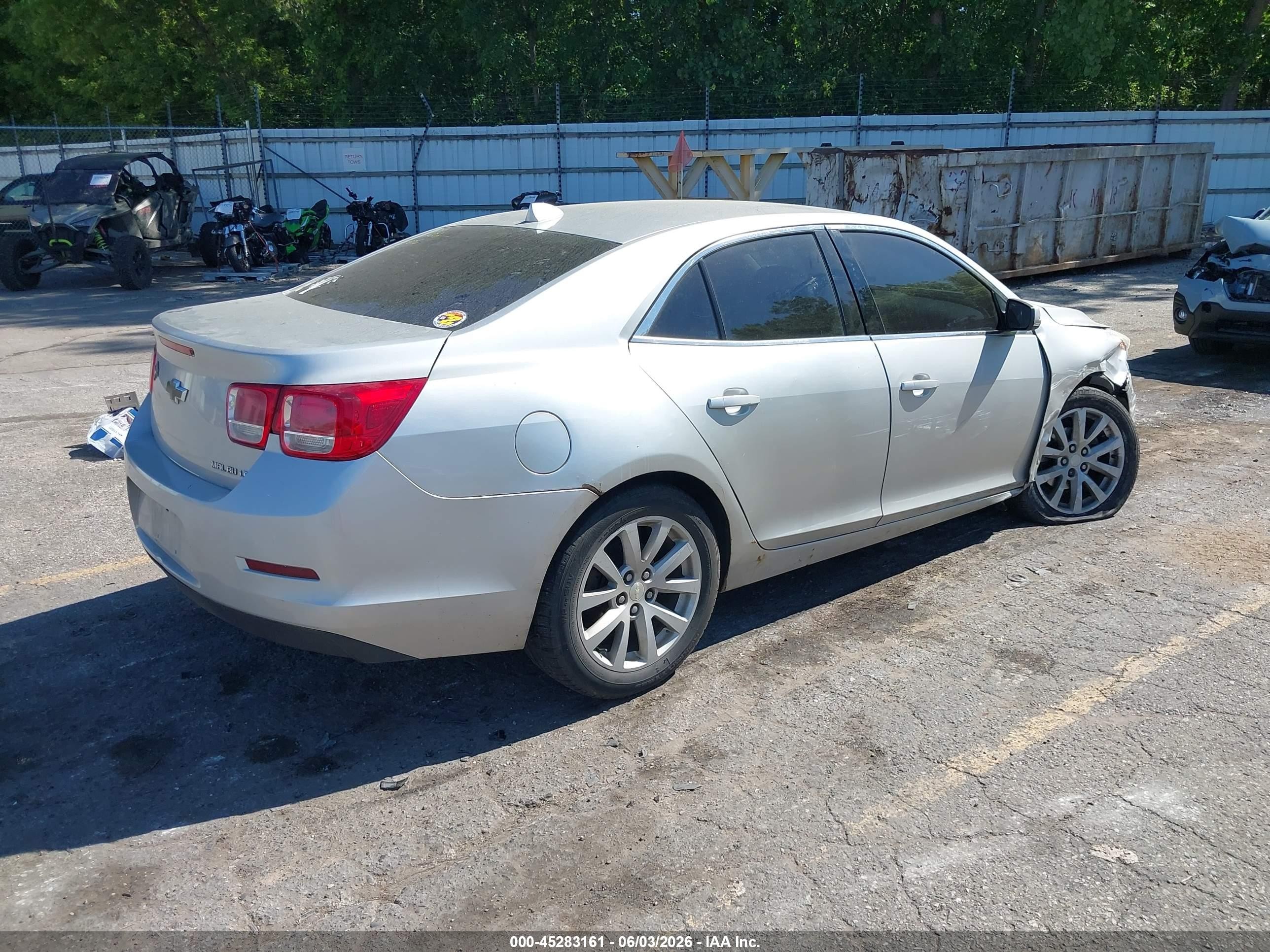 2013 Chevrolet Malibu 2lt Silver vin: 1G11E5SA9DF310071