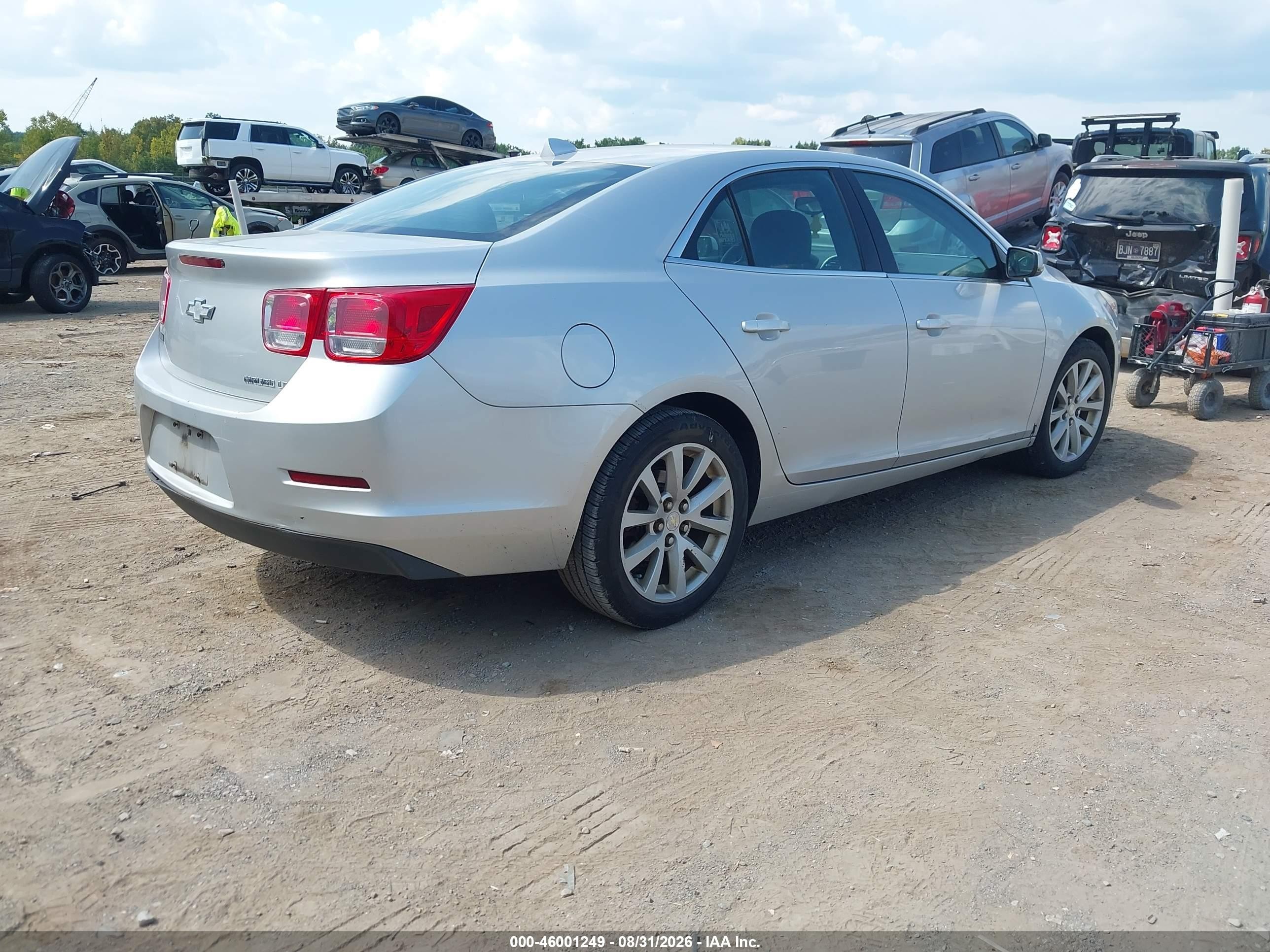 2013 Chevrolet Malibu 2lt Silver vin: 1G11E5SAXDF215969
