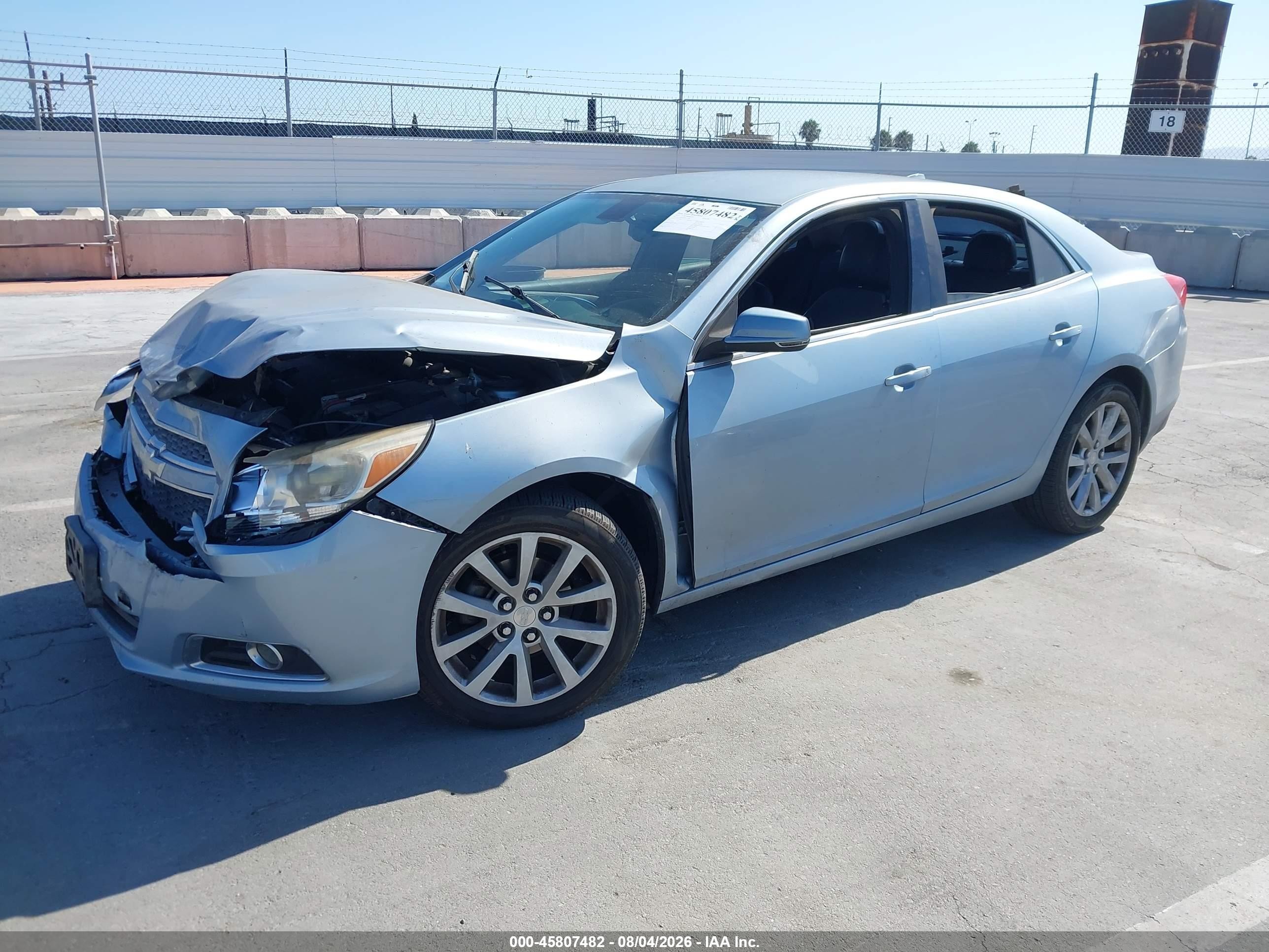 2013 Chevrolet Malibu 2lt Light Blue vin: 1G11E5SAXDU131288