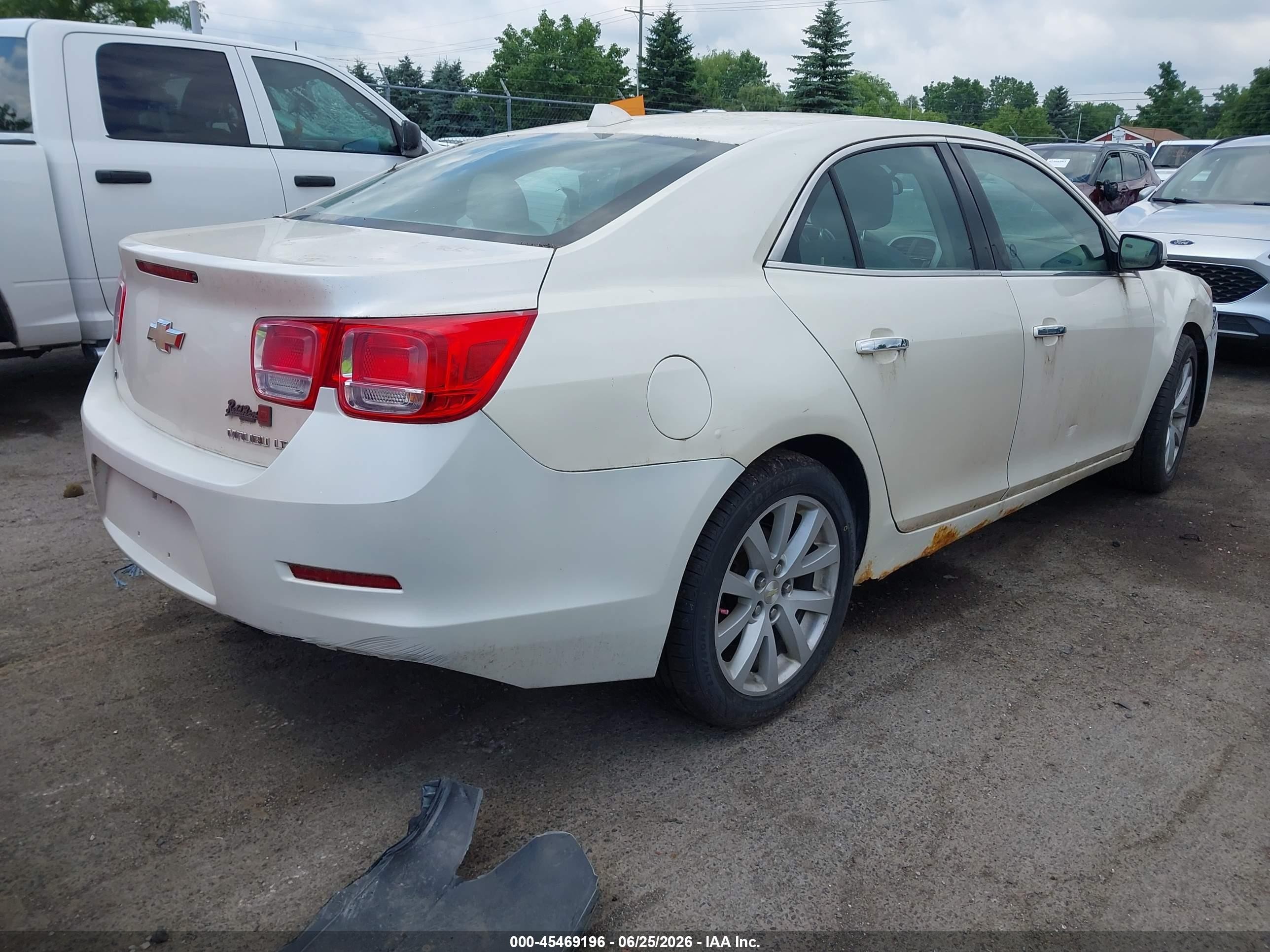 2014 Chevrolet Malibu 2lt White vin: 1G11E5SL0EU147065