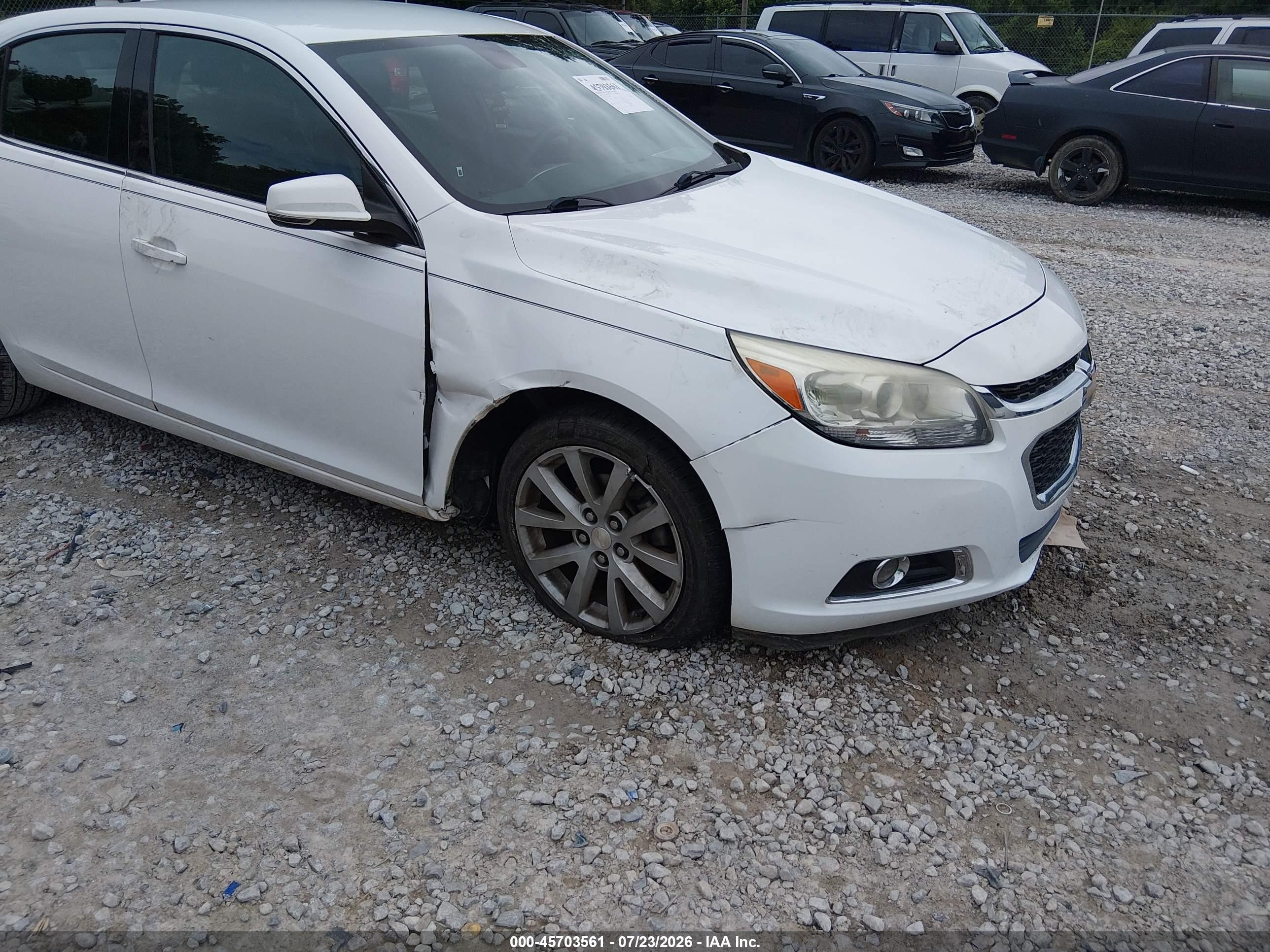 2014 Chevrolet Malibu 2lt White vin: 1G11E5SL2EF296534