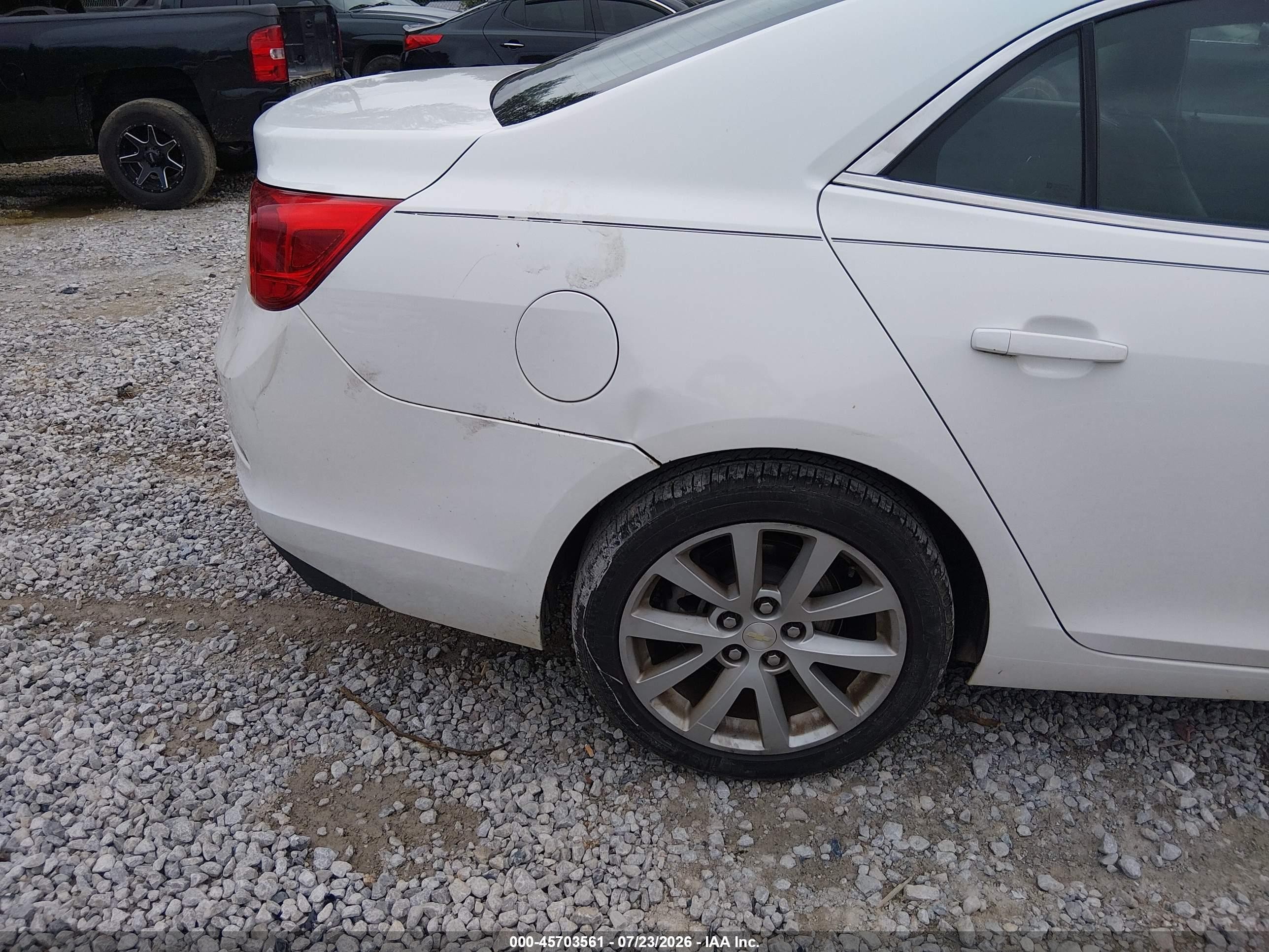 2014 Chevrolet Malibu 2lt White vin: 1G11E5SL2EF296534