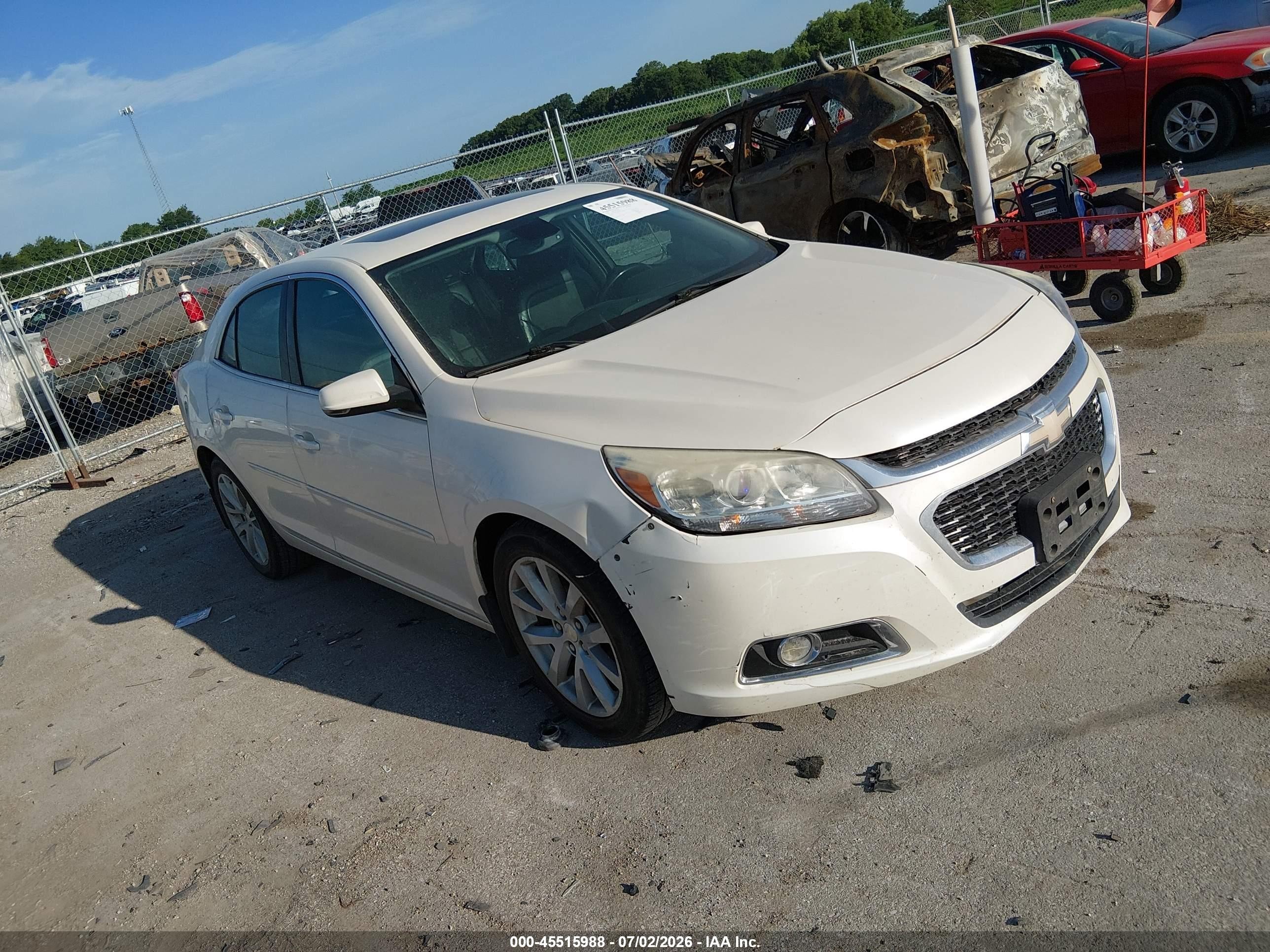 2014 Chevrolet Malibu 2lt White vin: 1G11E5SL3EF205609