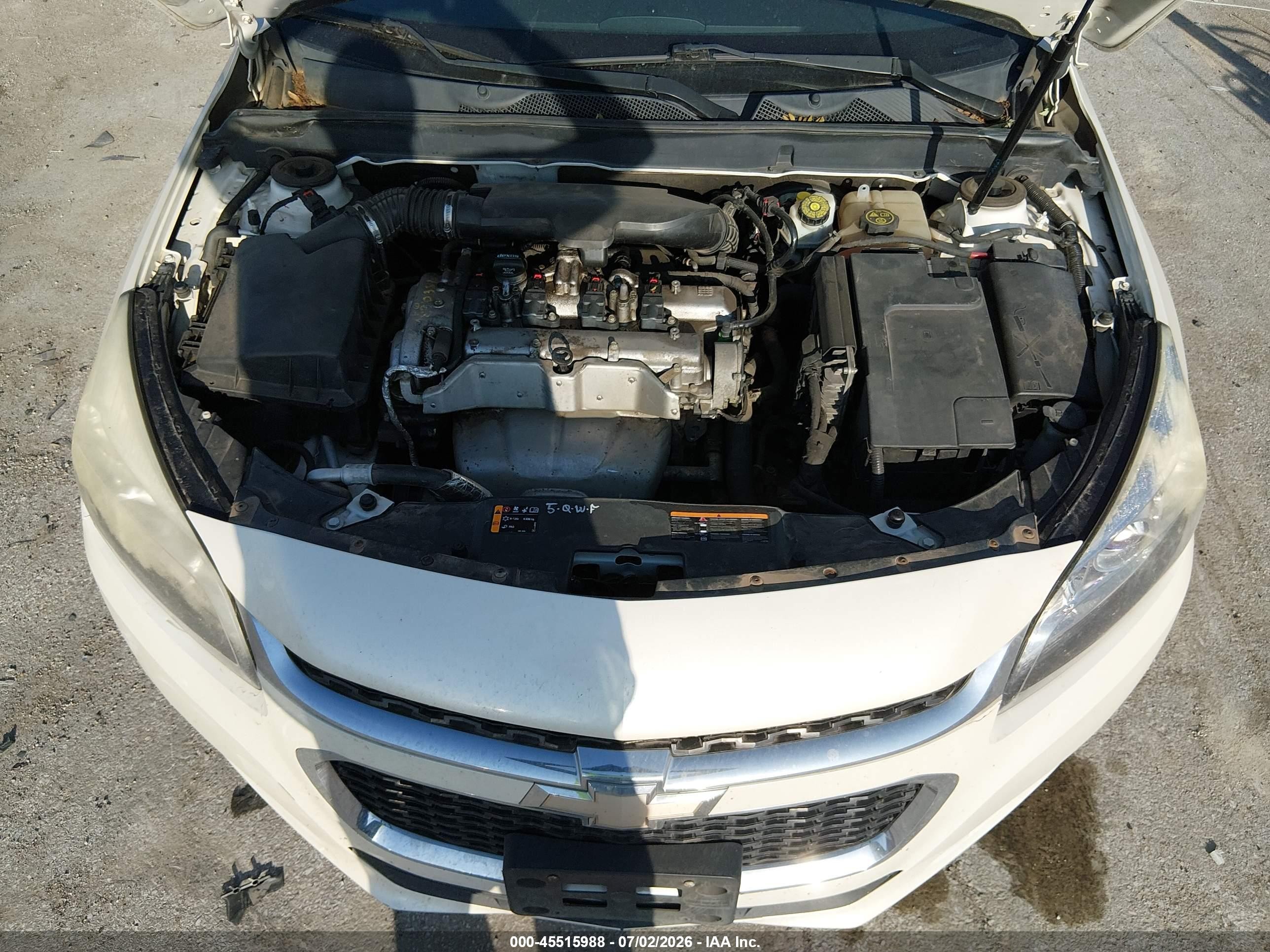 2014 Chevrolet Malibu 2lt White vin: 1G11E5SL3EF205609