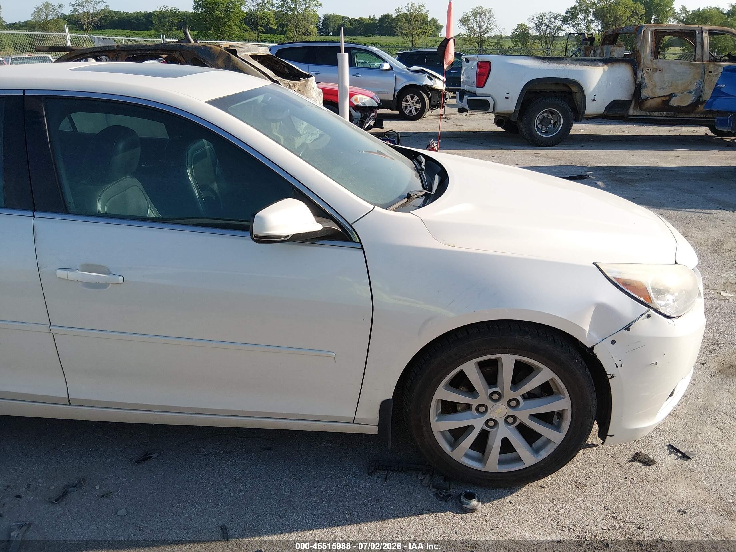 2014 Chevrolet Malibu 2lt White vin: 1G11E5SL3EF205609