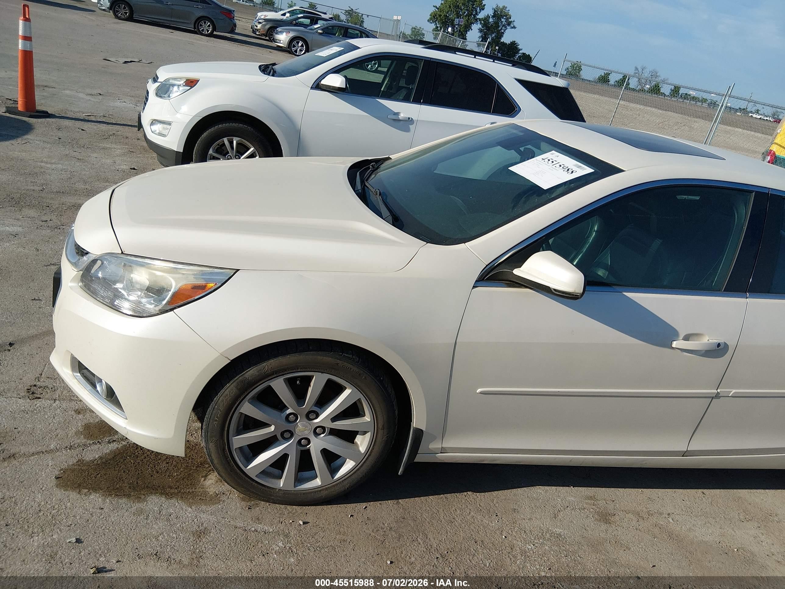 2014 Chevrolet Malibu 2lt White vin: 1G11E5SL3EF205609
