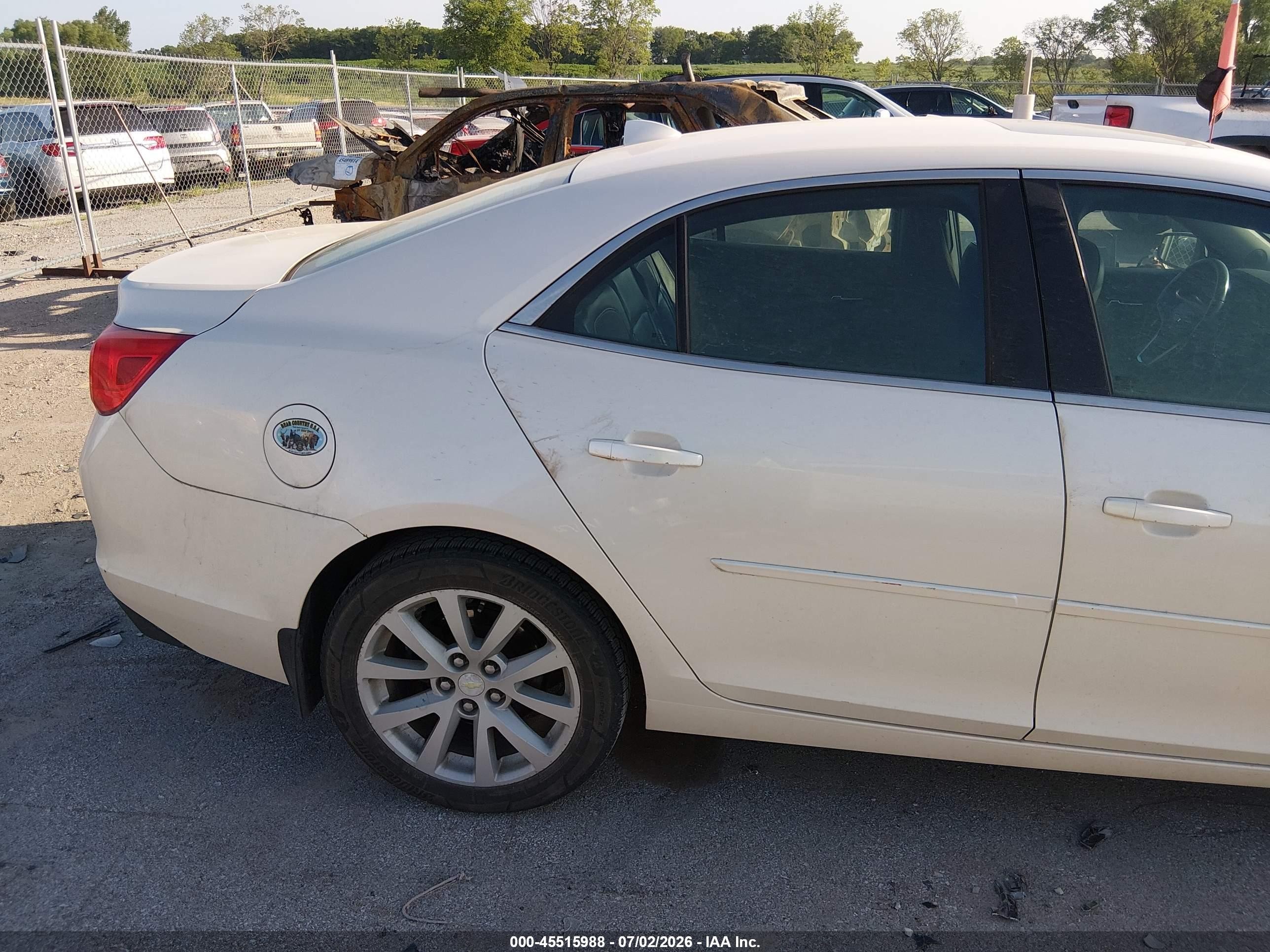 2014 Chevrolet Malibu 2lt White vin: 1G11E5SL3EF205609