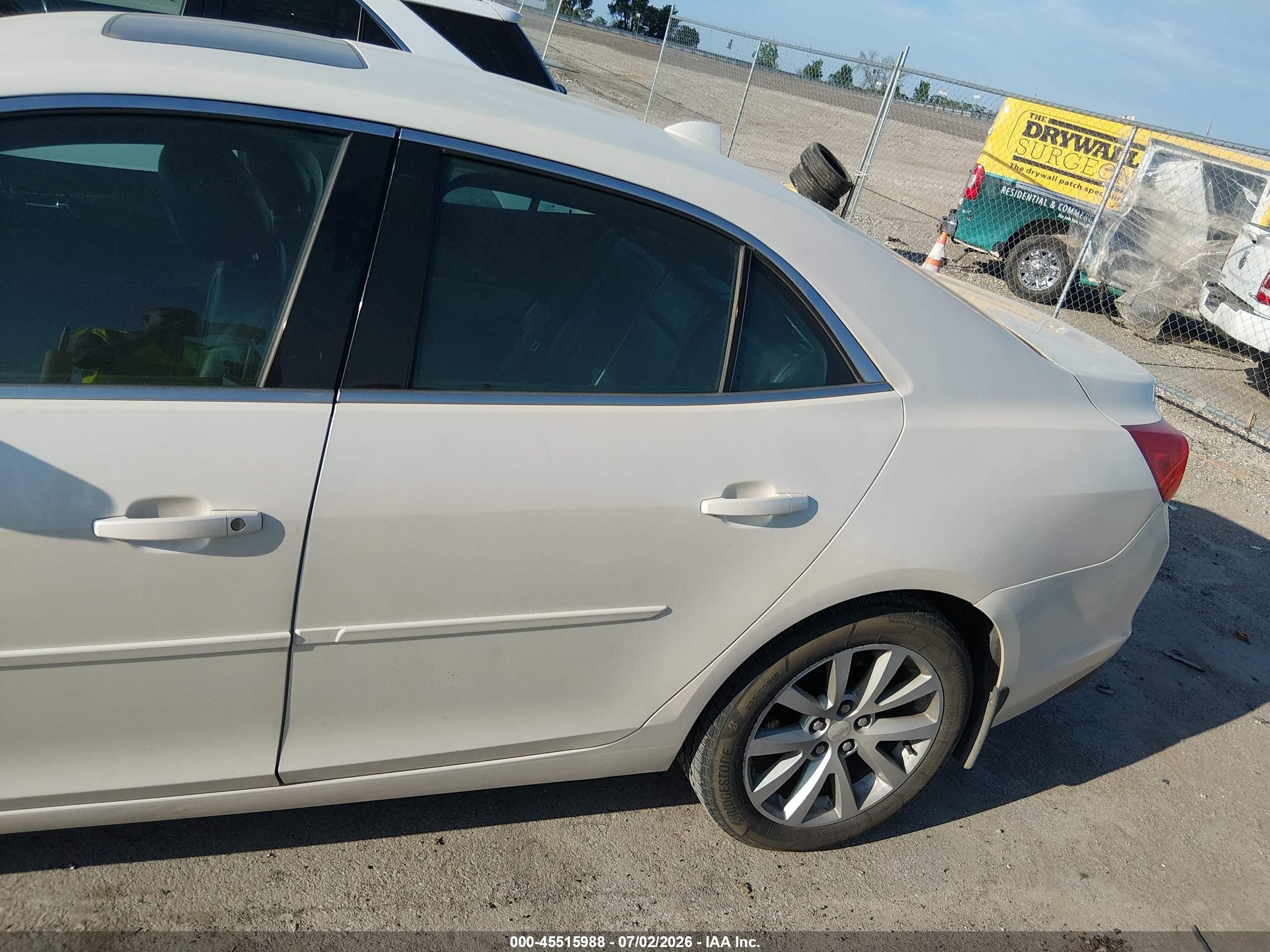 2014 Chevrolet Malibu 2lt White vin: 1G11E5SL3EF205609