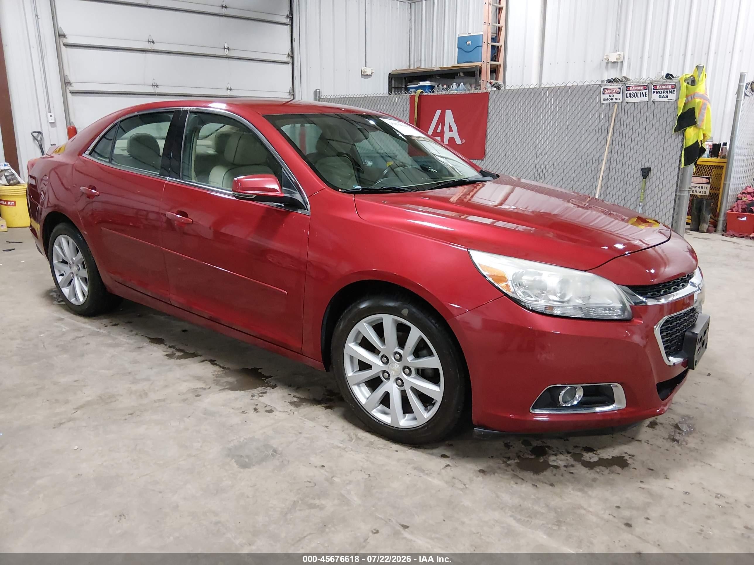 2014 Chevrolet Malibu 2lt Red vin: 1G11E5SL5EF239860