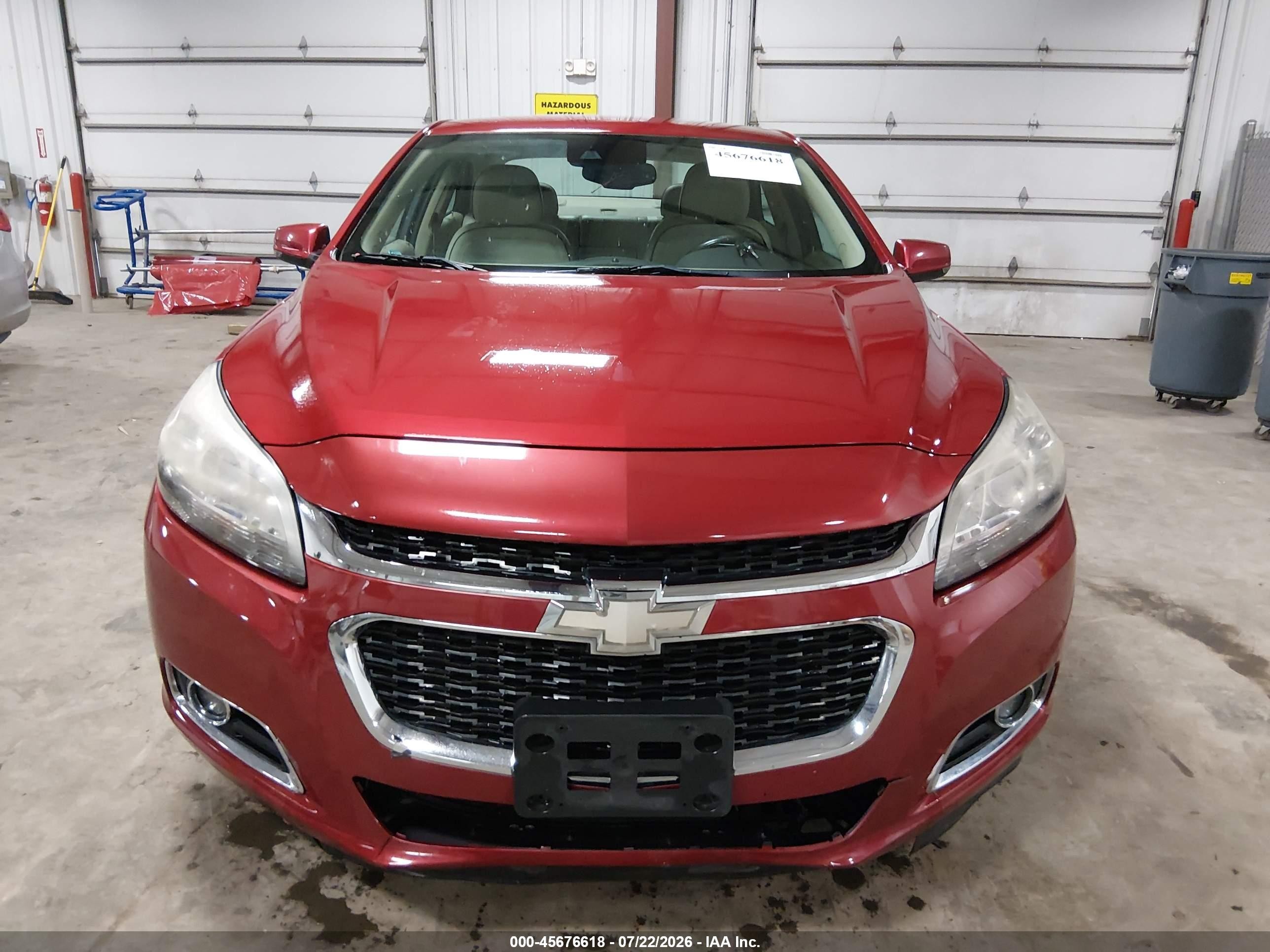 2014 Chevrolet Malibu 2lt Red vin: 1G11E5SL5EF239860