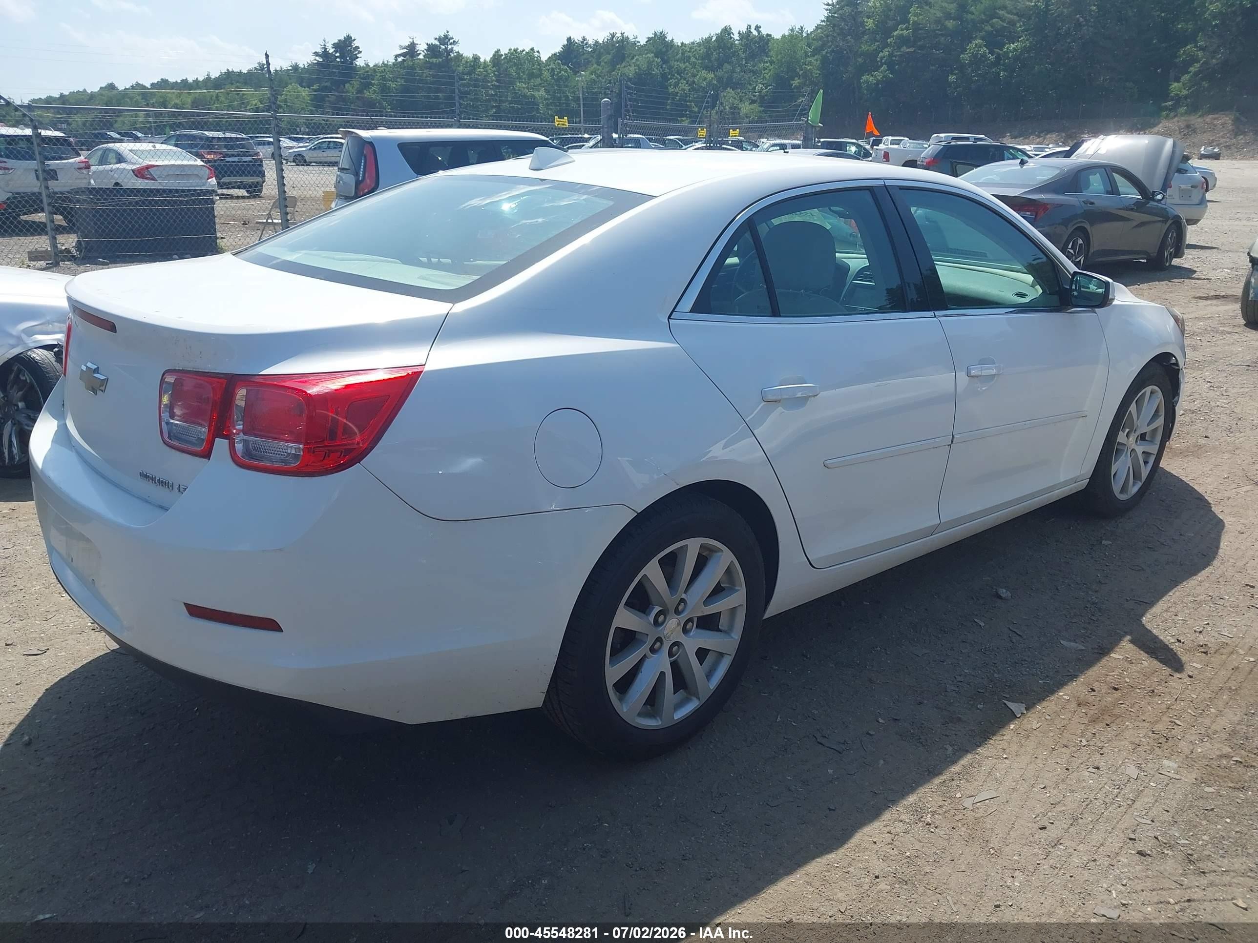2014 Chevrolet Malibu 2lt White vin: 1G11E5SL6EU154649
