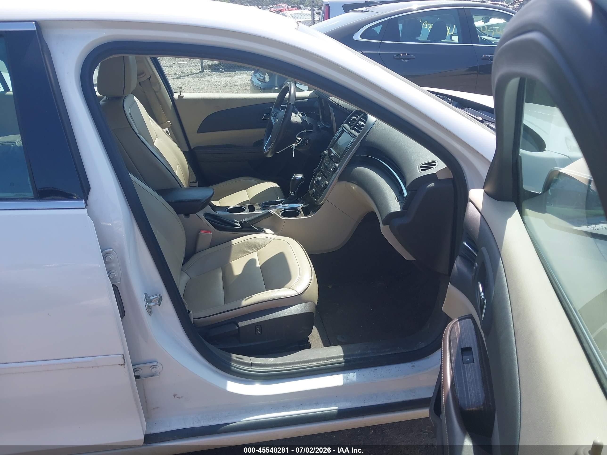 2014 Chevrolet Malibu 2lt White vin: 1G11E5SL6EU154649